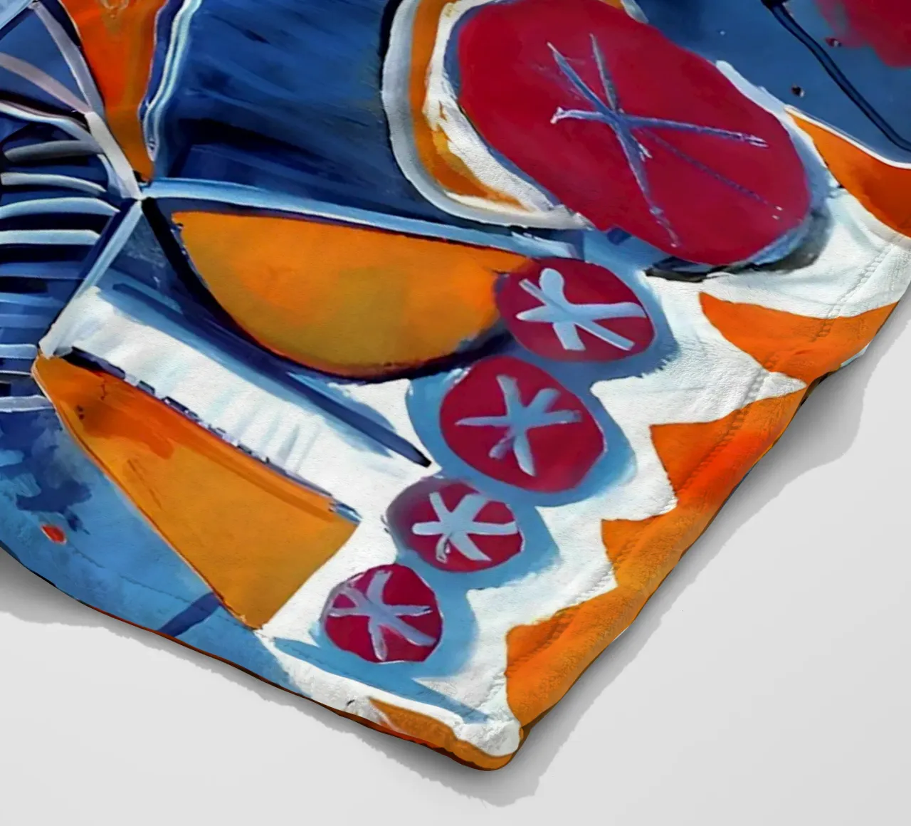 Von Picasso inspirierte Figuren - Lebendiges kubistisches Duo Fleecedecke von homdeco