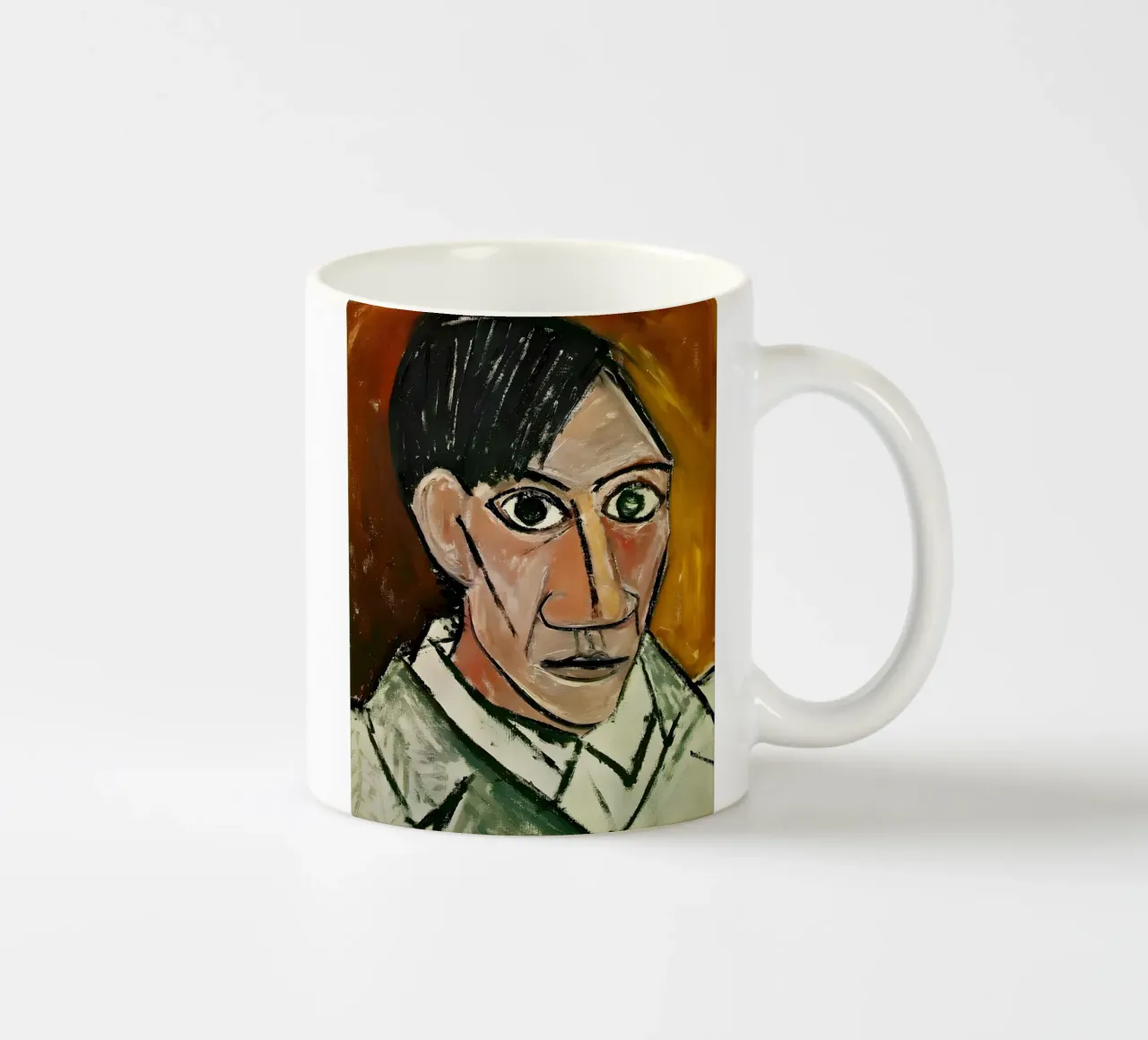 Autoportrait de Picasso, Expressionnisme cubiste audacieux Impression d'art mug en céramique de homdeco