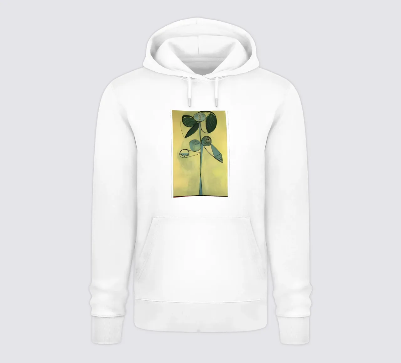 Picasso Abstract Botanical Figure Cubist Art Print sudadera con capucha de homdeco