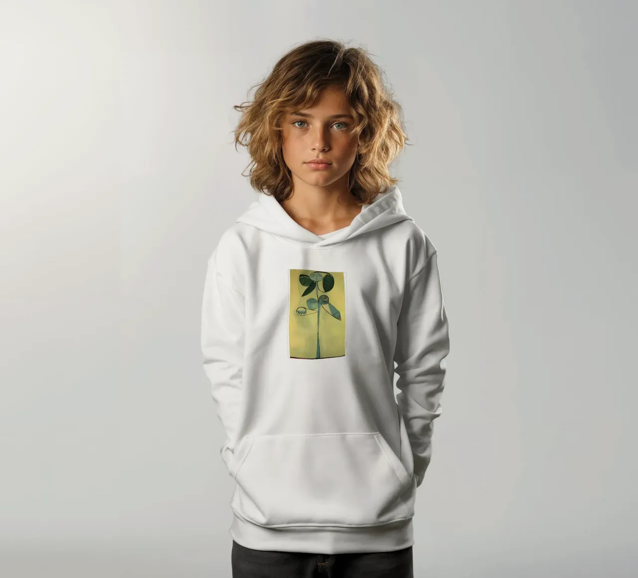 Picasso Abstract Botanical Figure Cubist Art Print sudadera con capucha para niño de homdeco