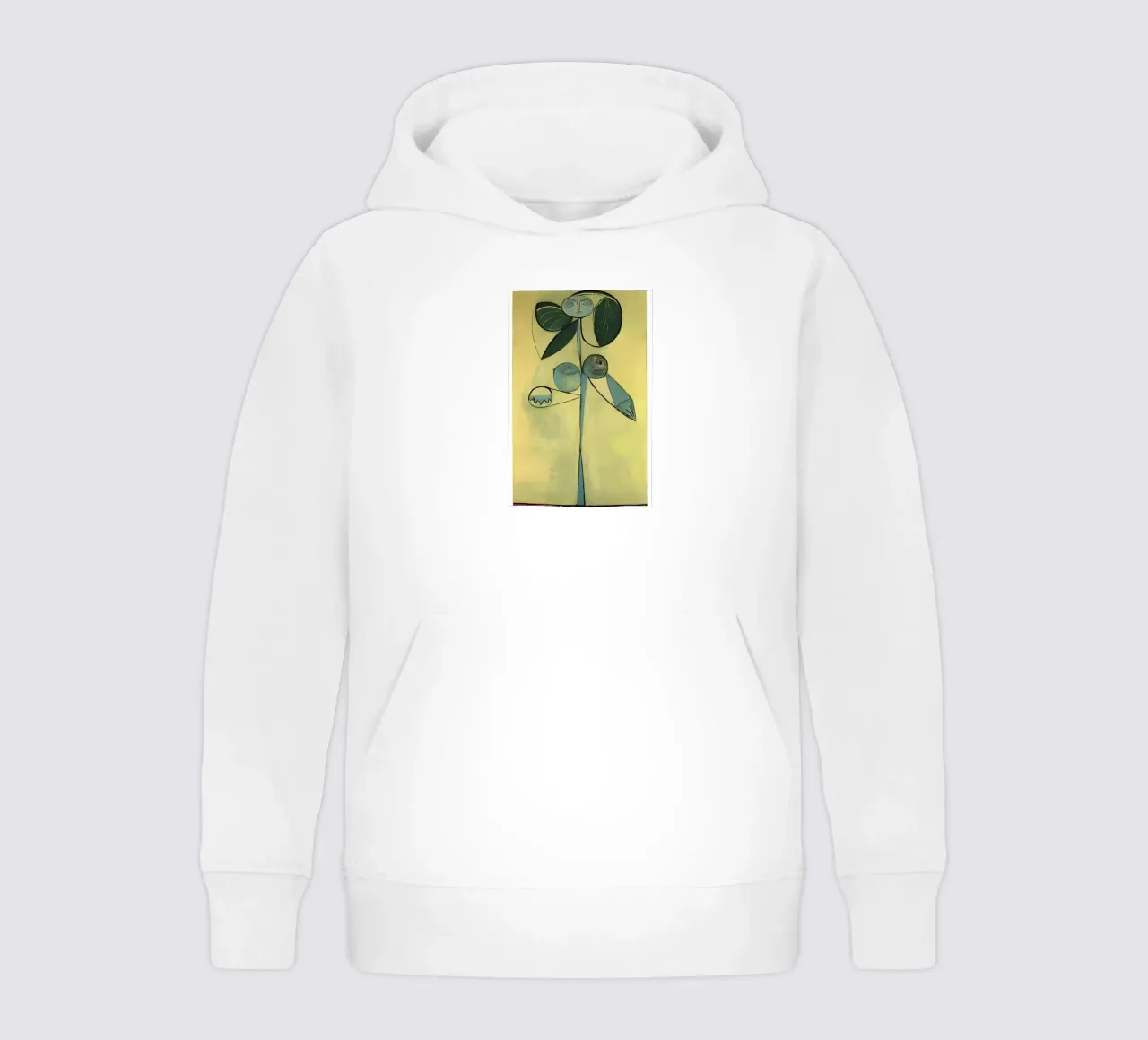 Picasso Abstract Botanical Figure Cubist Art Print sudadera con capucha para niño de homdeco