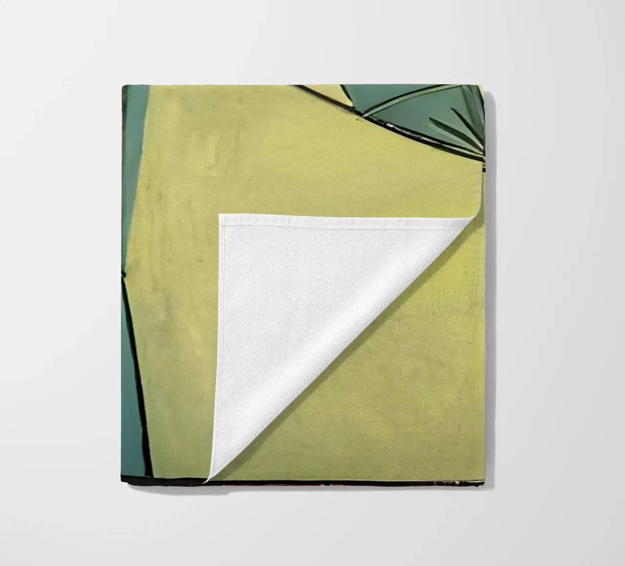 Picasso Abstract Botanical Figure Cubist Art Print beach towel by homdeco