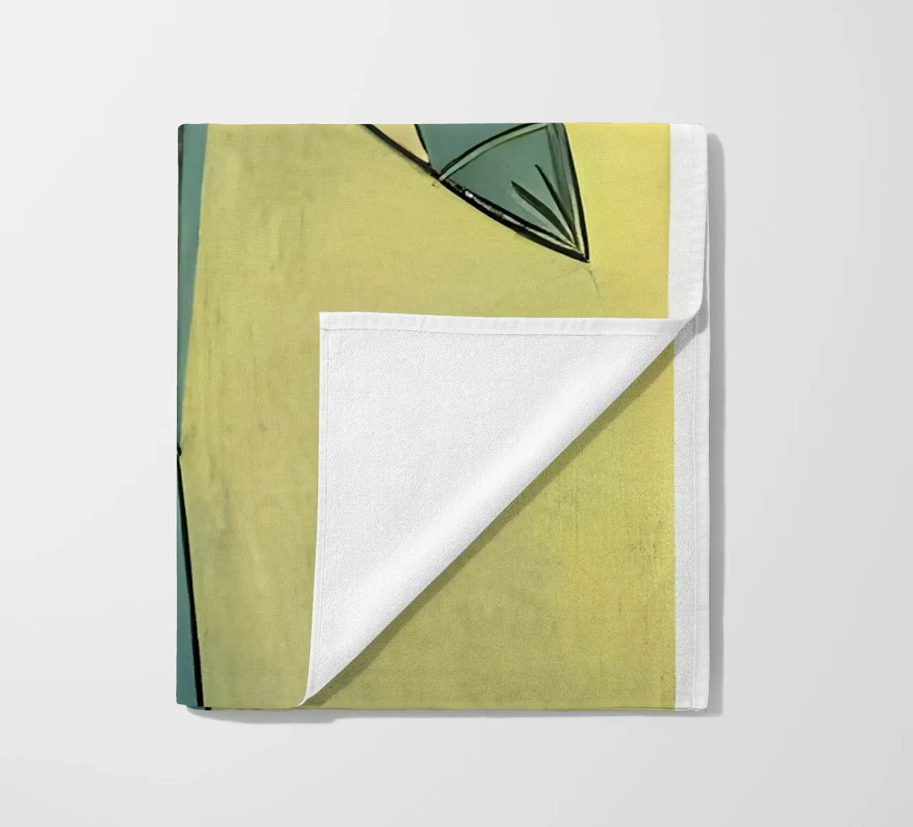 Picasso Abstract Botanical Figure Cubist Art Print beach towel by homdeco
