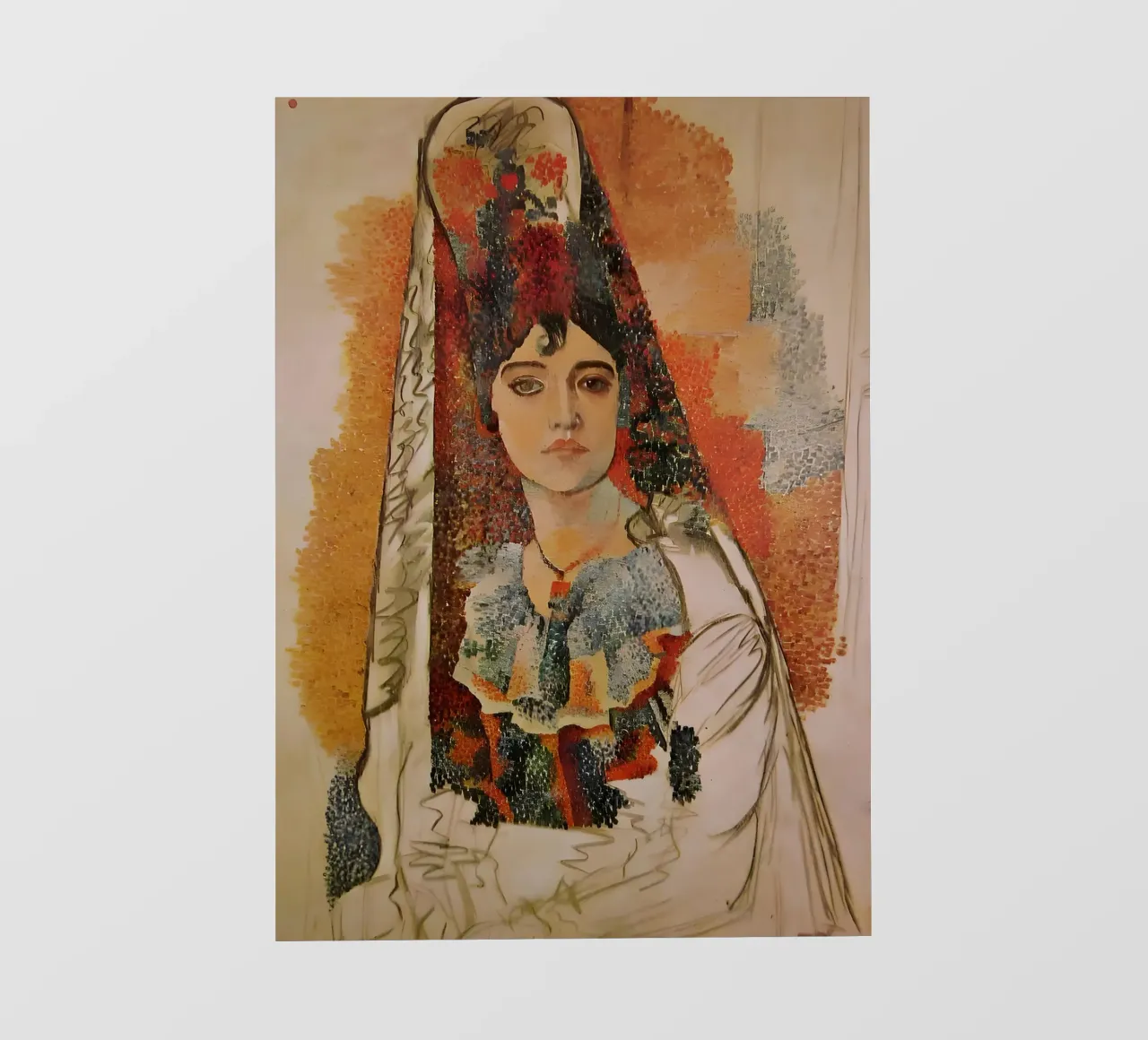 Picasso Spaans Vrouwenportret, kubistische invloed pvc-zeil van homdeco