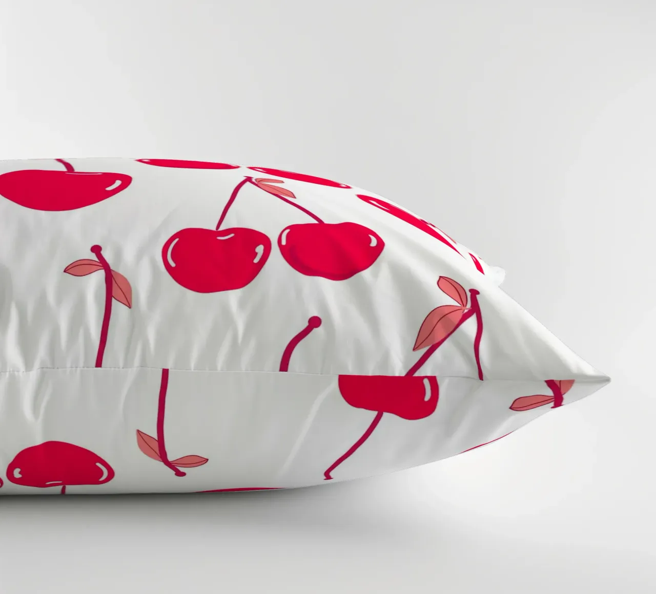 Valentine's Day design red cherries pattern decorative cushion by gulsengunel