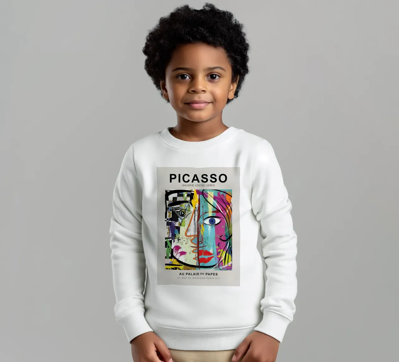 Picasso Gallery Louise Leiris Abstract Cubist Print kids sweatshirt by homdeco