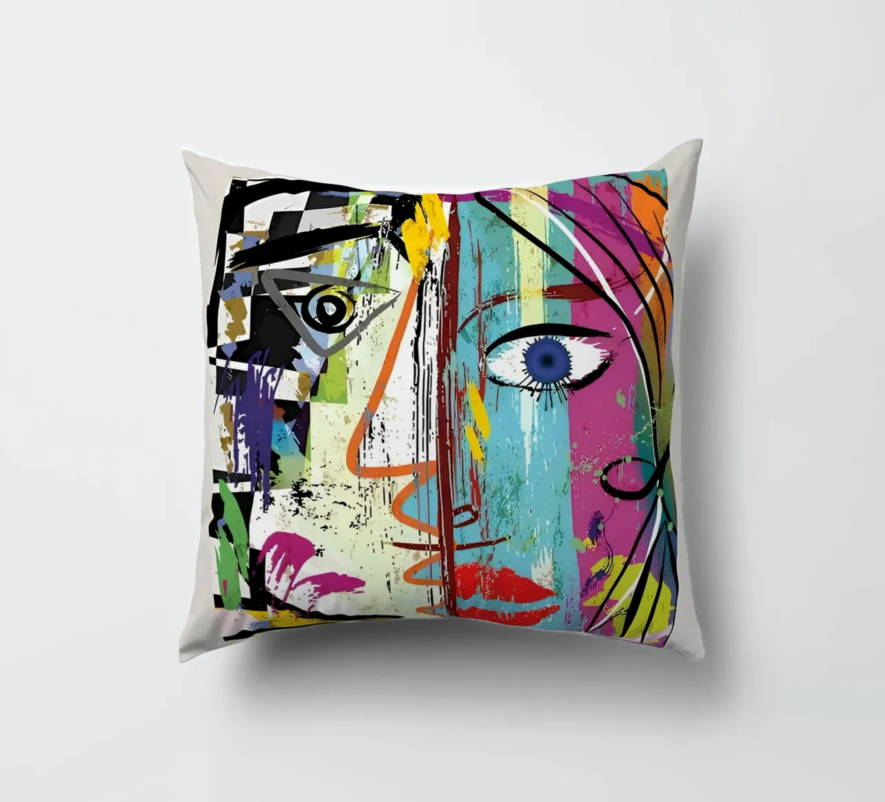 Picasso Gallery Louise Leiris Abstract Cubist Print decorative cushion by homdeco