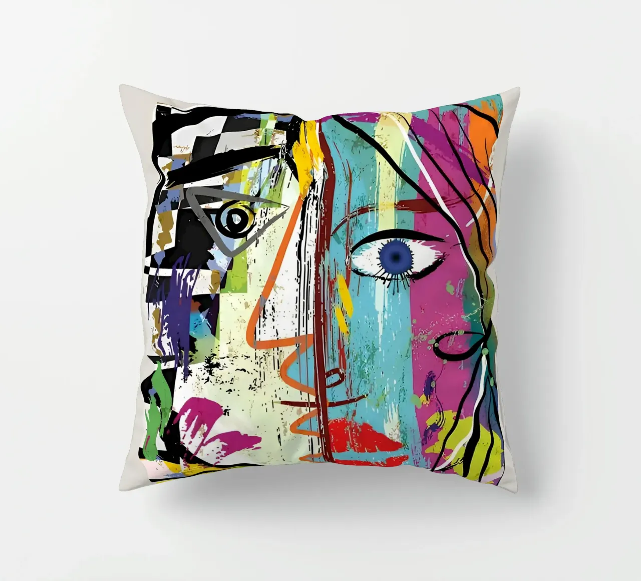 Picasso Gallery Louise Leiris Abstract Cubist Print decorative cushion by homdeco