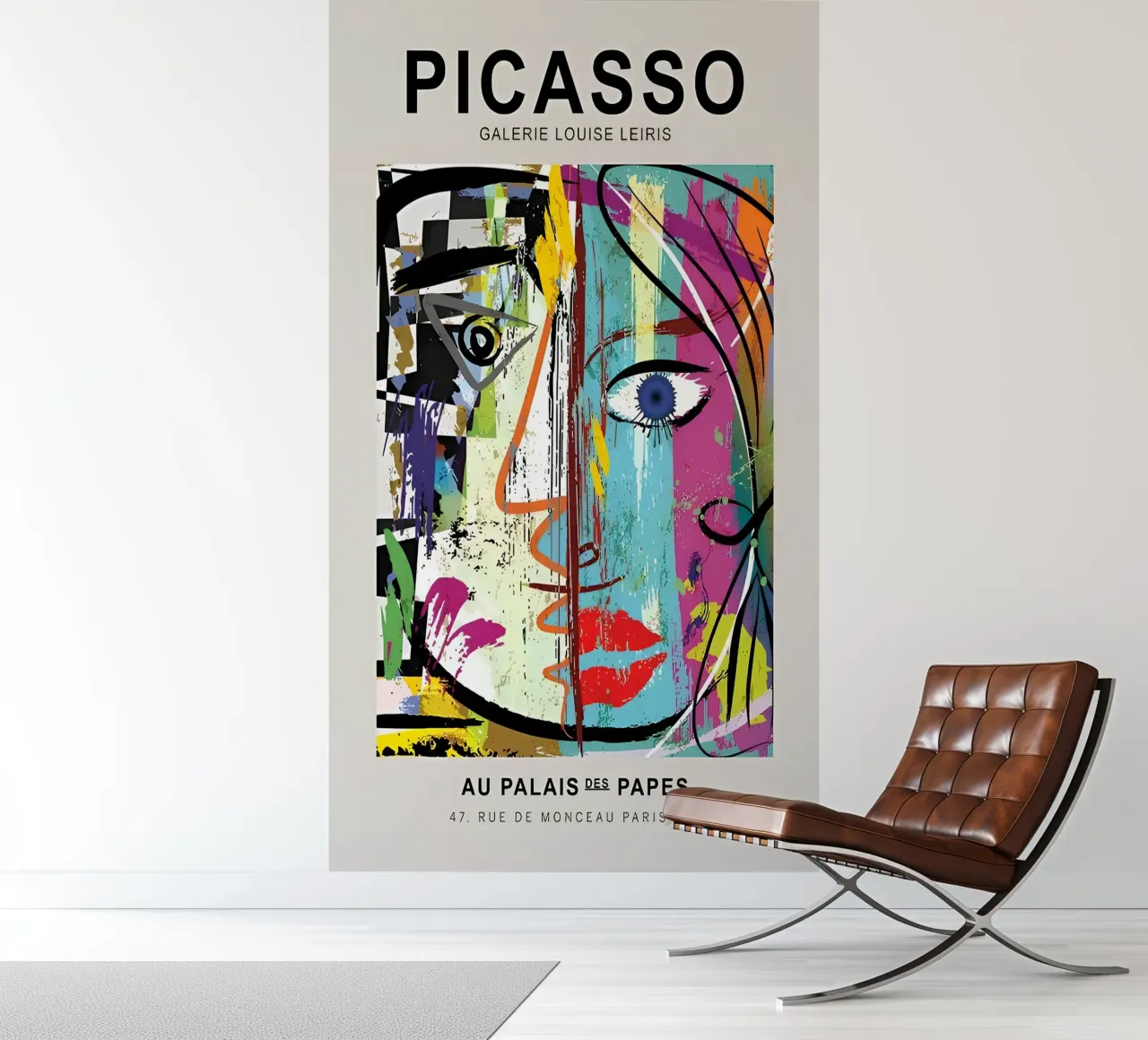 Picasso Gallery Louise Leiris Abstract Cubist Print photo wallpaper by homdeco