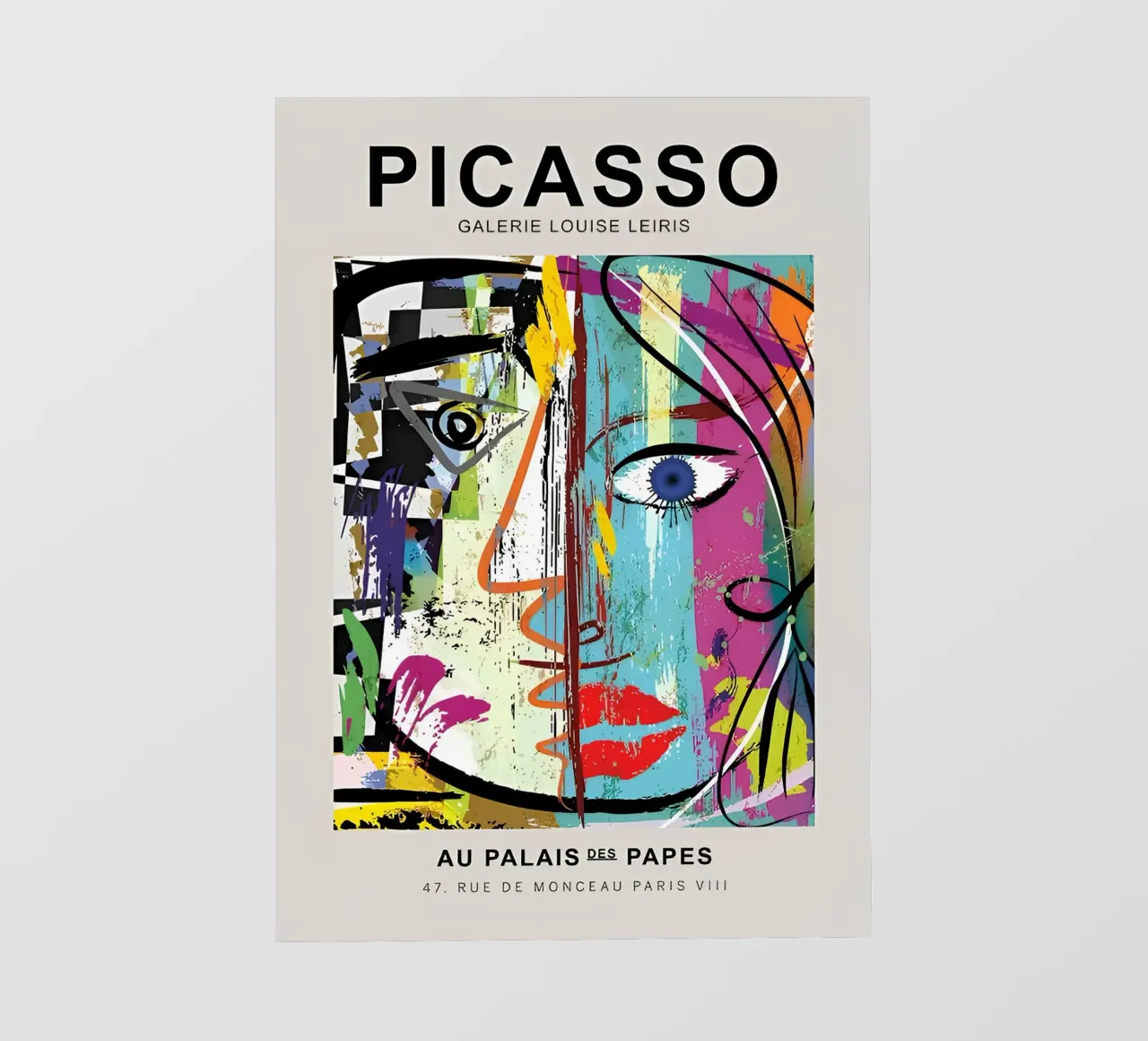 Picasso Gallery Louise Leiris Abstract Cubist Print photo wallpaper by homdeco