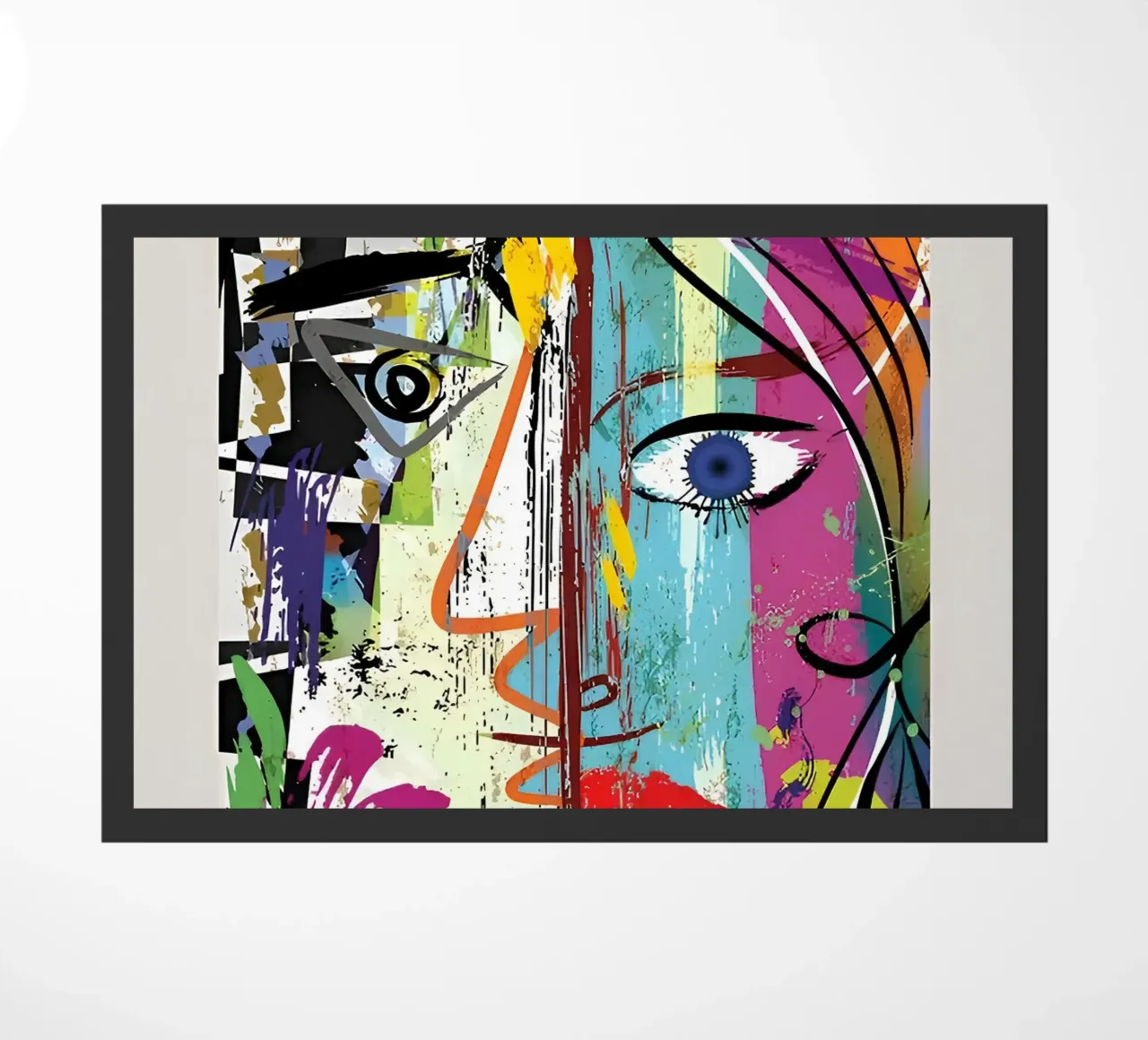 Picasso Gallery Louise Leiris Abstract Cubist Print doormat by homdeco