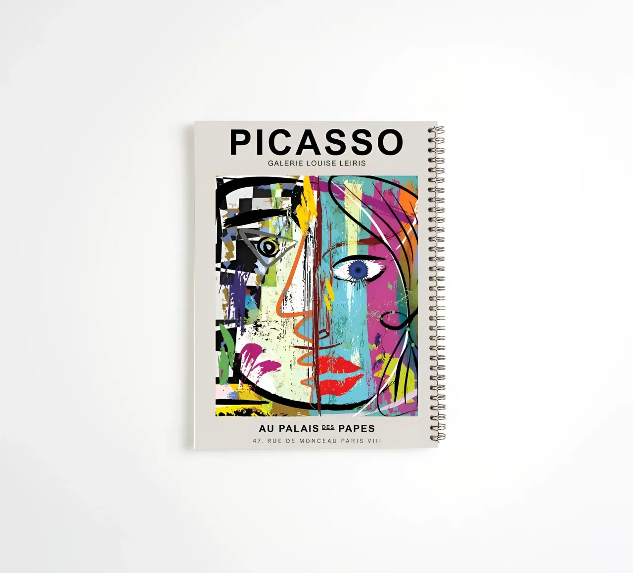 Picasso Gallery Louise Leiris Abstract Cubist Print spiral notebook by homdeco