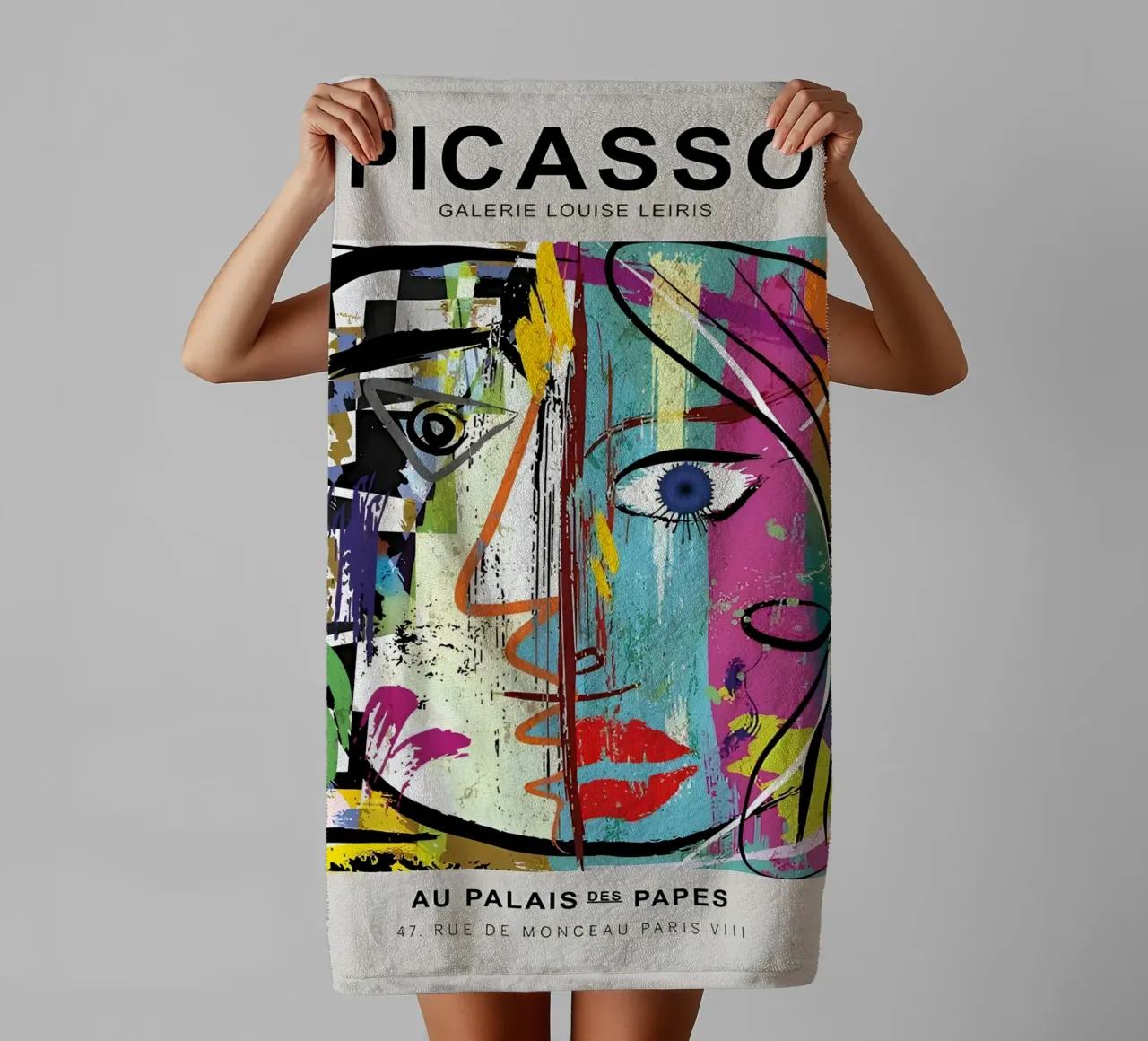 Picasso Gallery Louise Leiris Abstract Cubist Print towel by homdeco