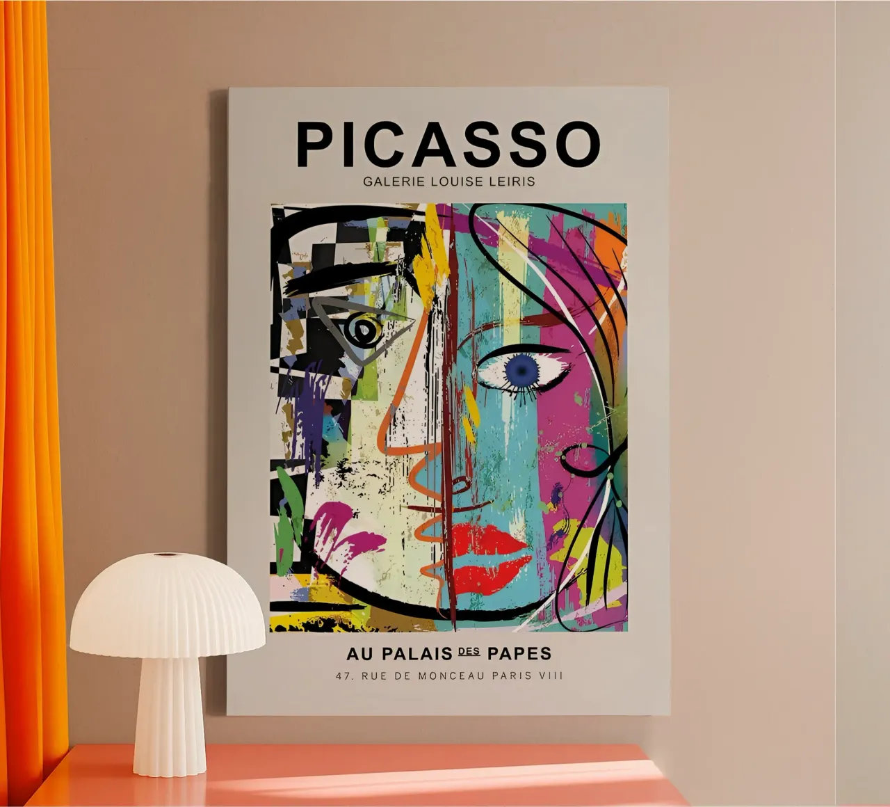 Picasso Gallery Louise Leiris Abstract Cubist Print canvas by homdeco