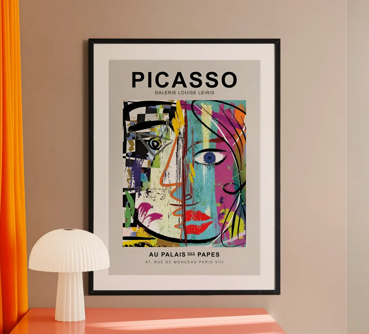 Picasso Gallery Louise Leiris Abstract Cubist Print hahnemühle by homdeco
