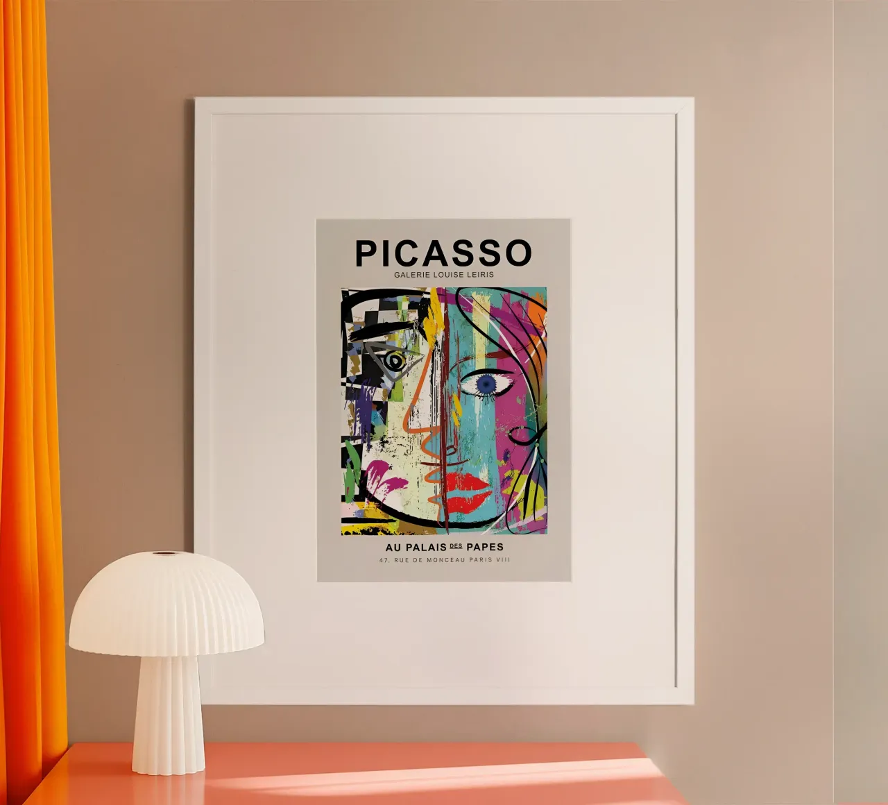 Picasso Gallery Louise Leiris Abstract Cubist Print hahnemühle by homdeco