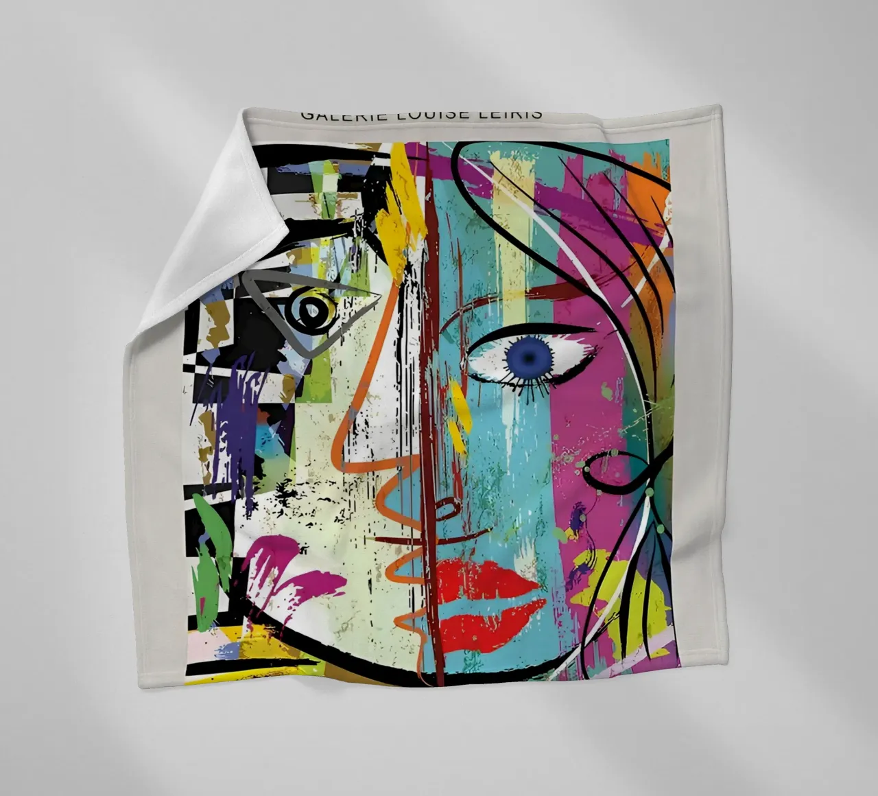 Picasso Gallery Louise Leiris Abstract Cubist Print fleece blanket by homdeco