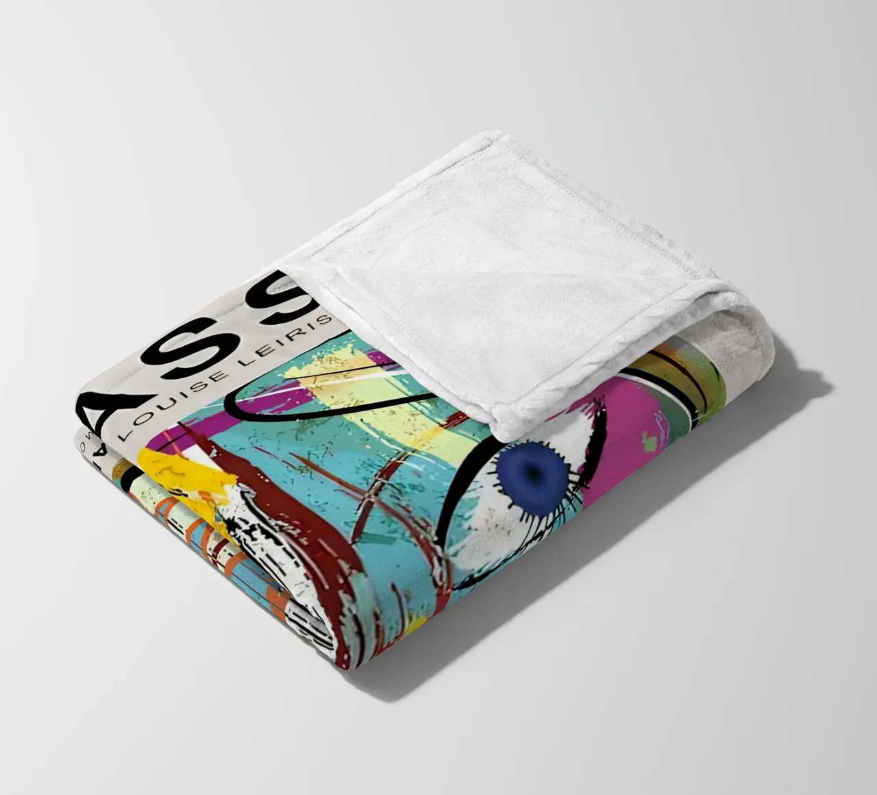 Picasso Gallery Louise Leiris Abstract Cubist Print fleece blanket by homdeco