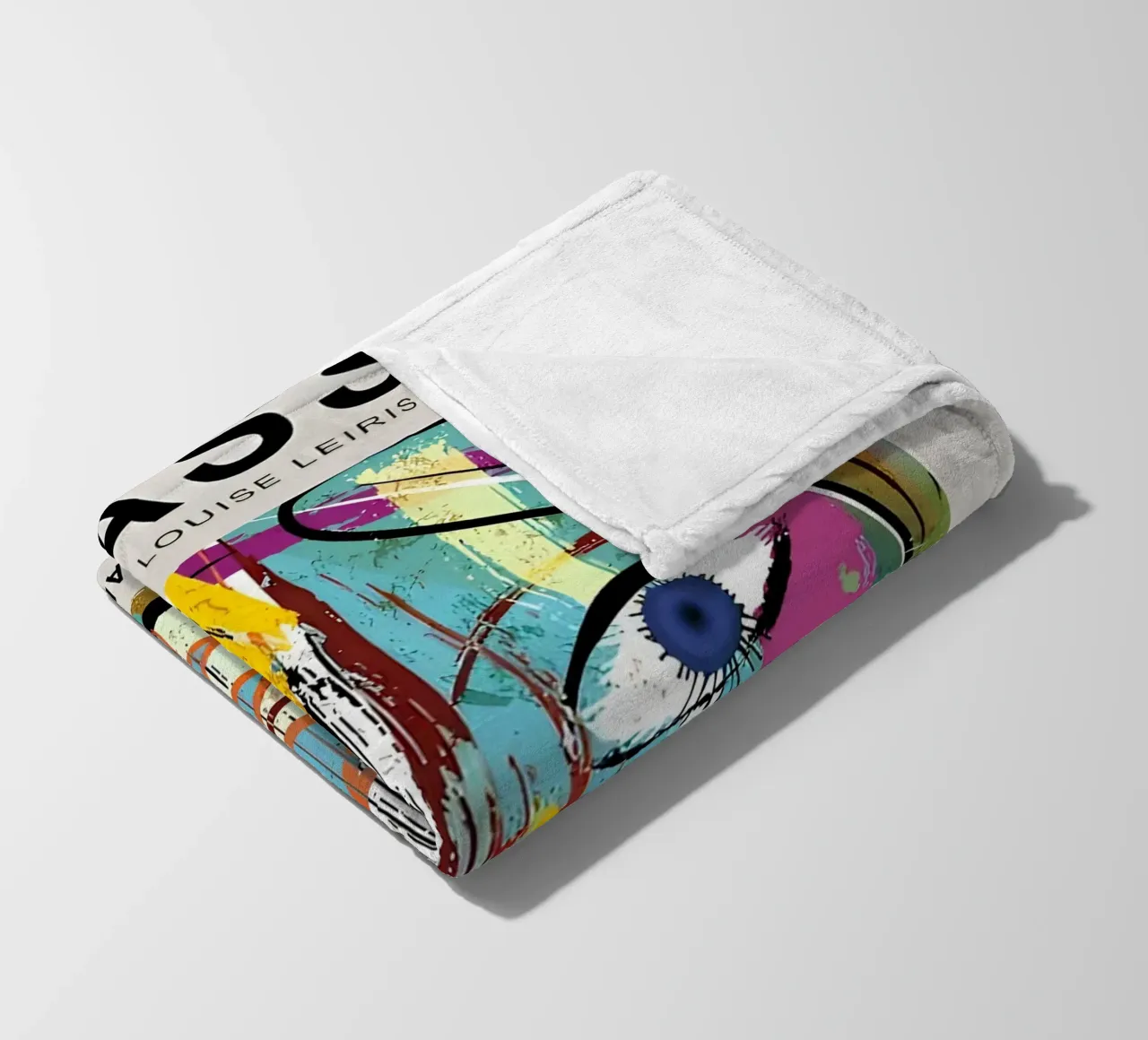 Picasso Gallery Louise Leiris Abstract Cubist Print fleece blanket by homdeco