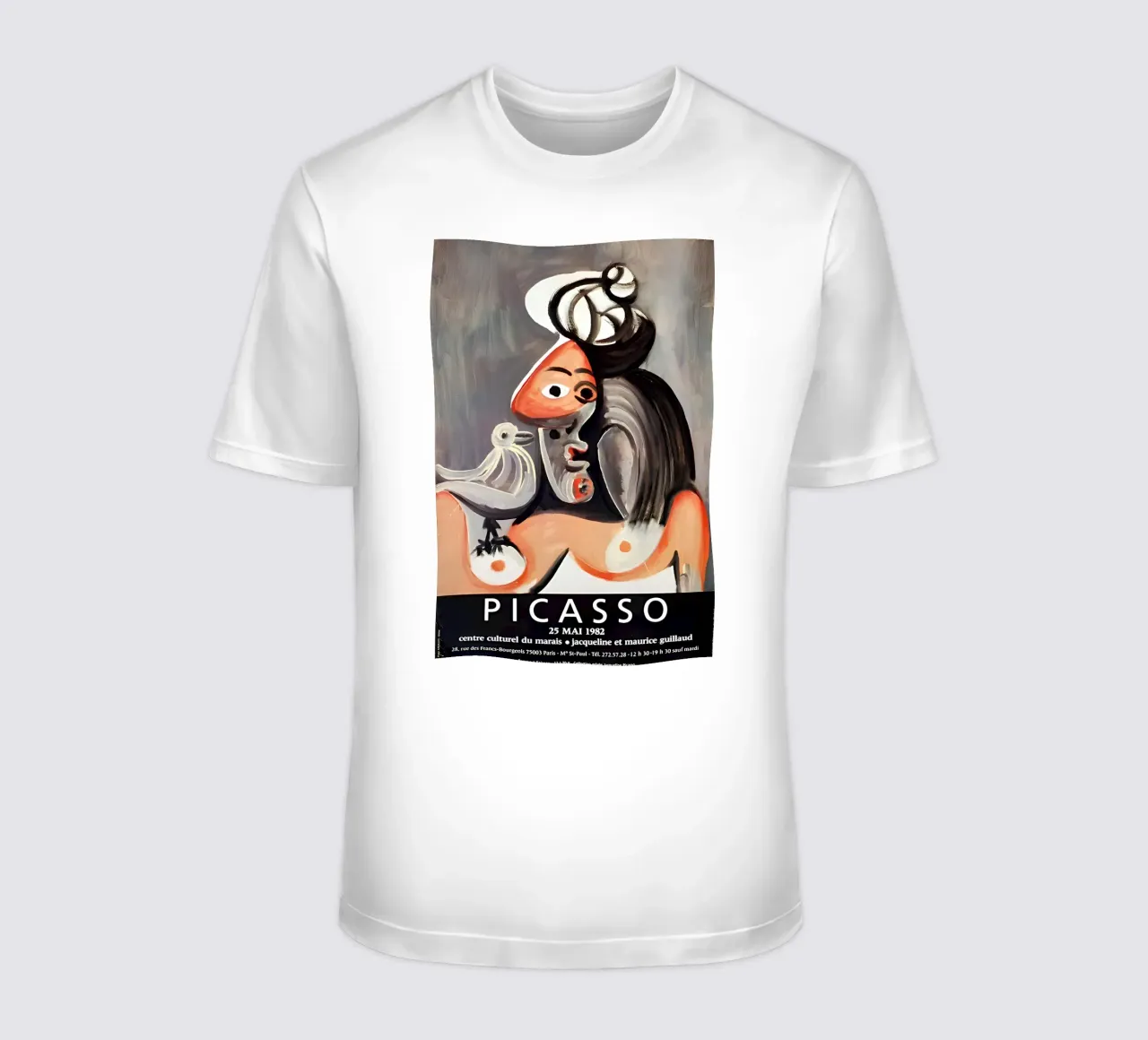 Picasso Jacqueline & Maurice Guillaud Exhibition Poster t-shirt by homdeco
