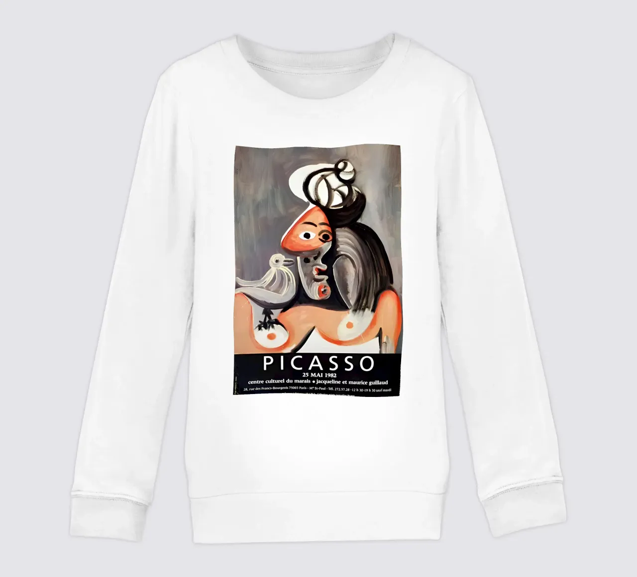 Poster della mostra di Picasso Jacqueline e Maurice Guillaud felpa bambino da homdeco