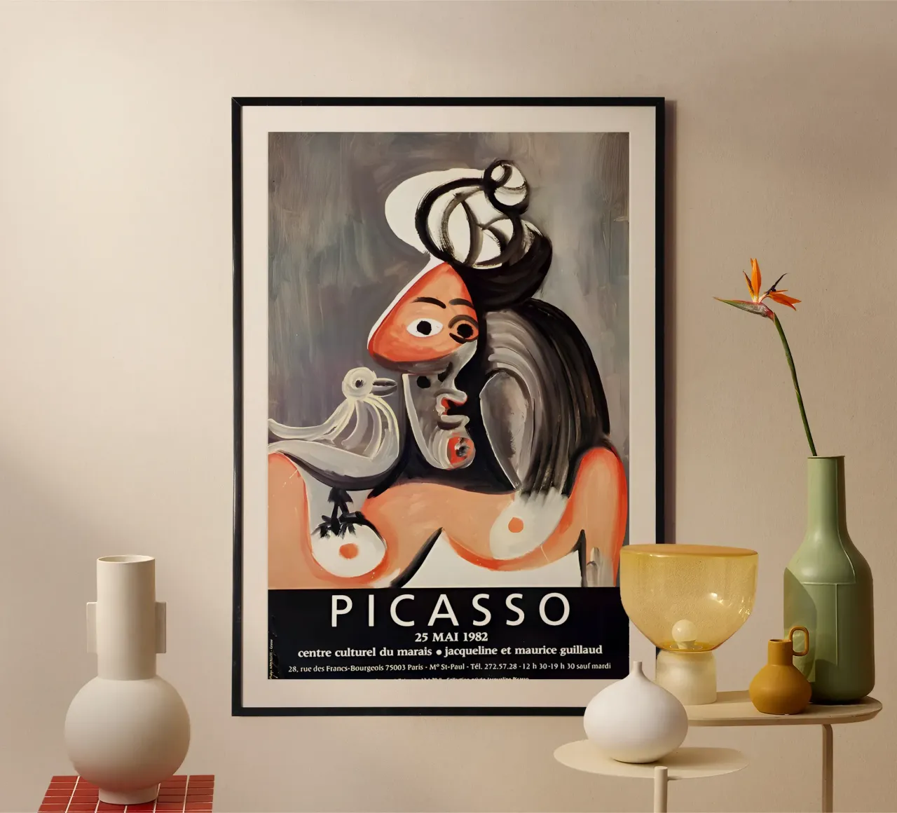 Poster della mostra di Picasso Jacqueline e Maurice Guillaud carta hahnemühle da homdeco