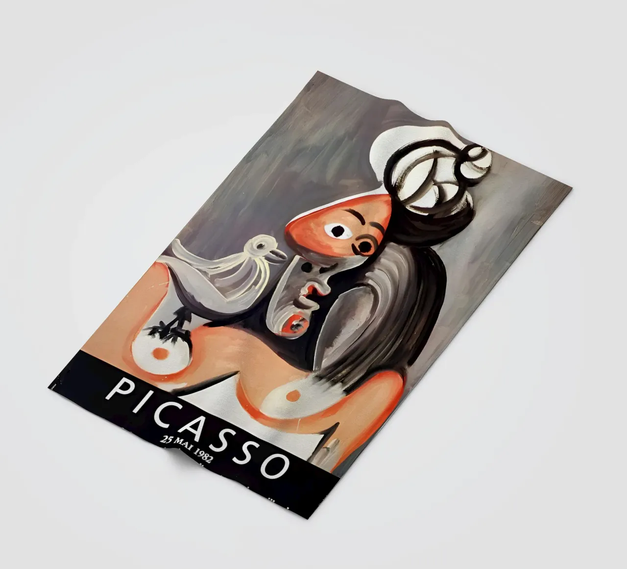 Poster della mostra di Picasso Jacqueline e Maurice Guillaud coperta in pile da homdeco