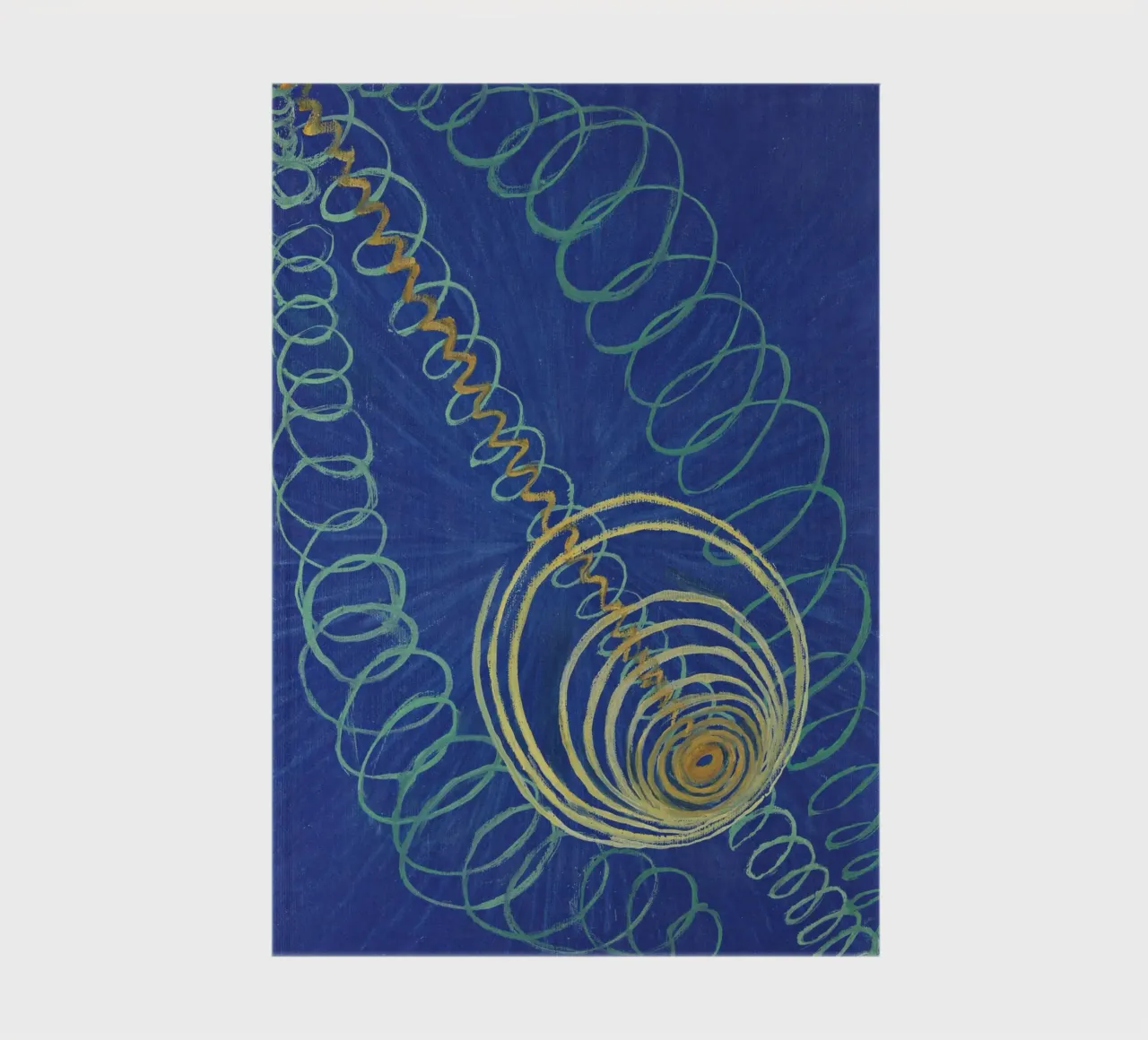 Hilma af Klint Primordial Chaos Abstract Art Print notebook by homdeco