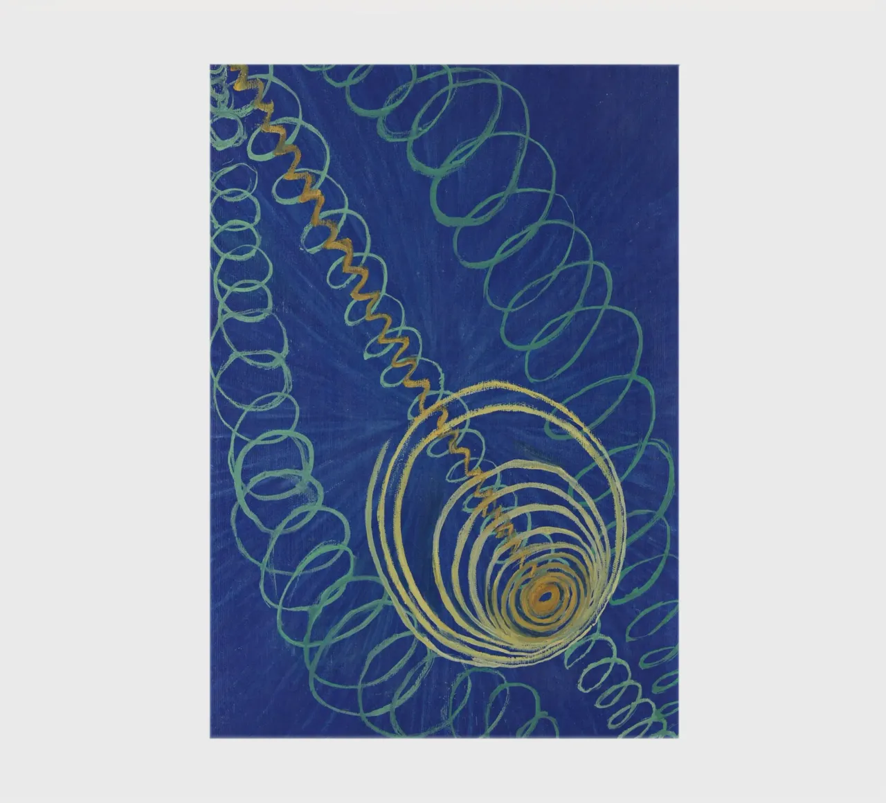 Hilma af Klint Primordial Chaos Abstract Art Print notebook by homdeco