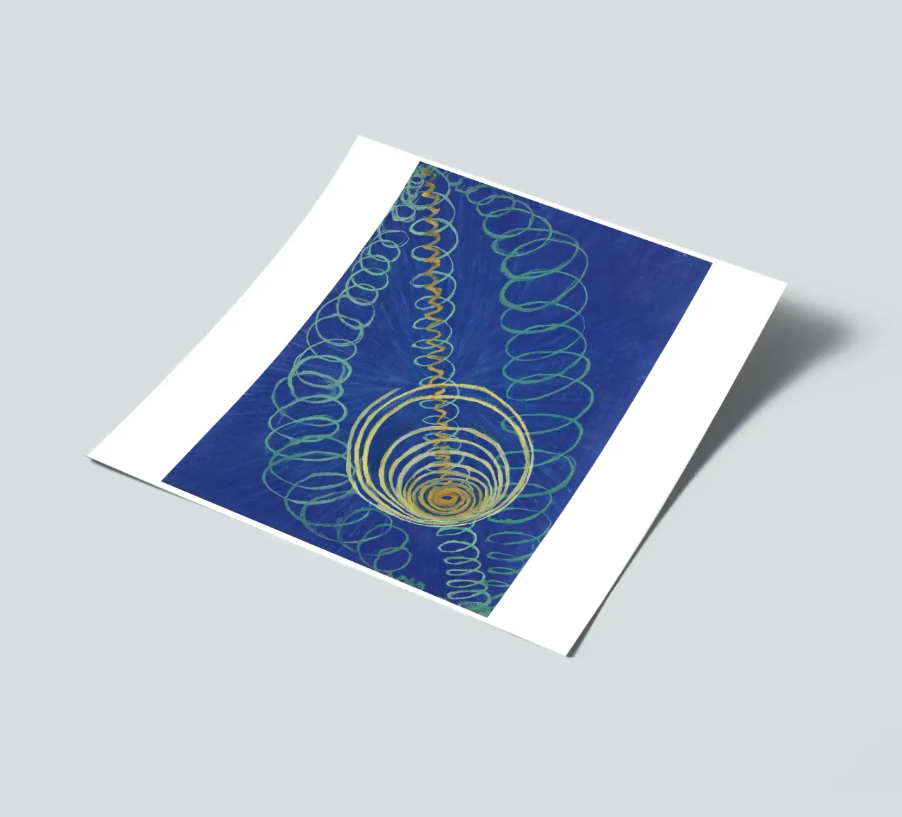 Hilma af Klint Primordial Chaos Abstract Art Print sticker sheet by homdeco