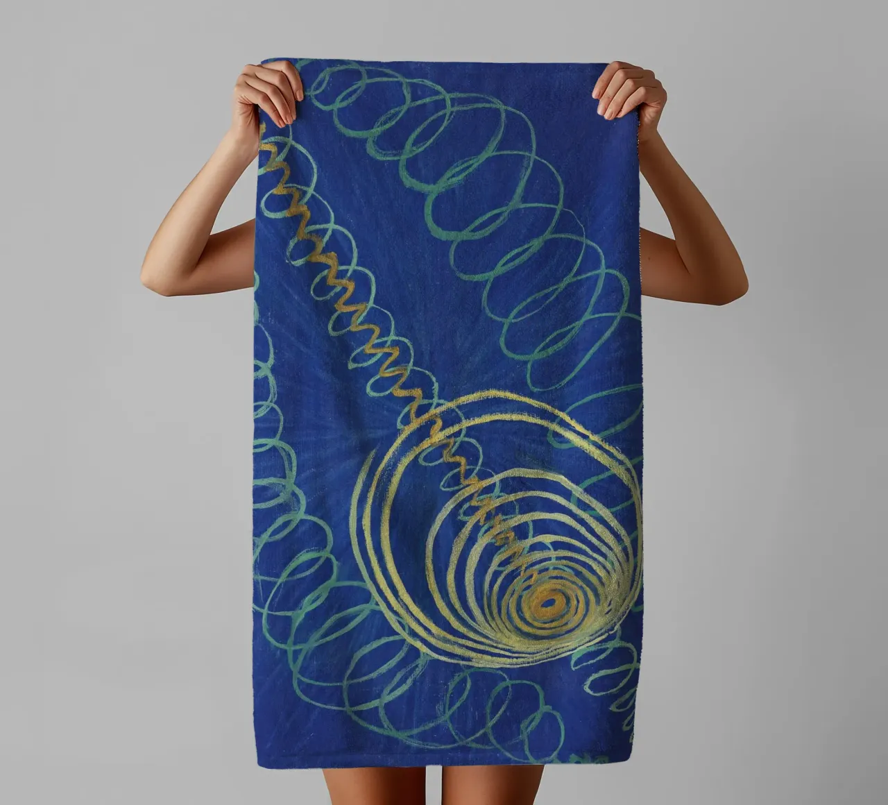 Hilma af Klint Primordiale Chaos Abstracte Kunstdruk badhanddoek van homdeco