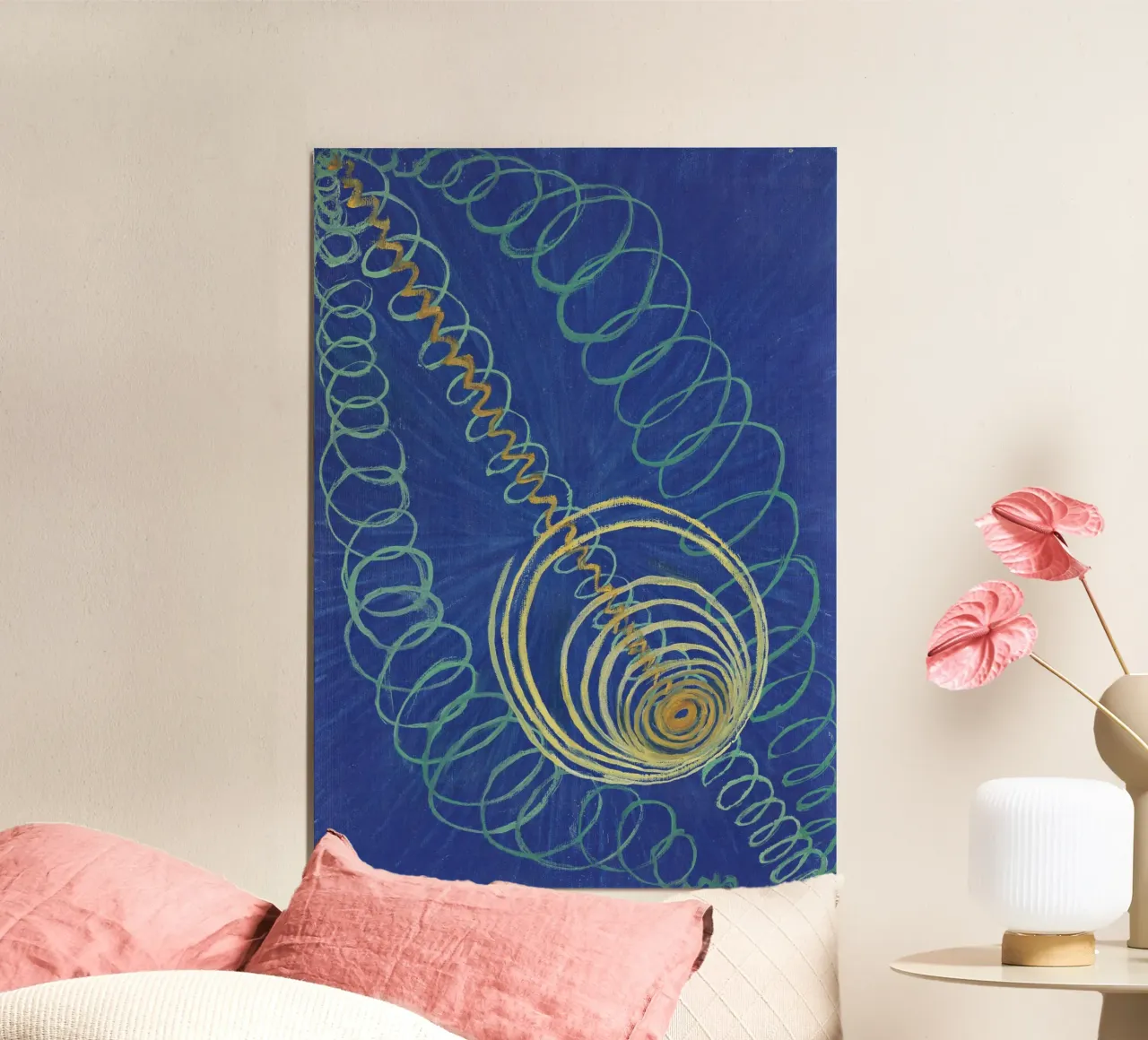 Hilma af Klint Primordial Chaos Abstract Art Print alu-dibond by homdeco