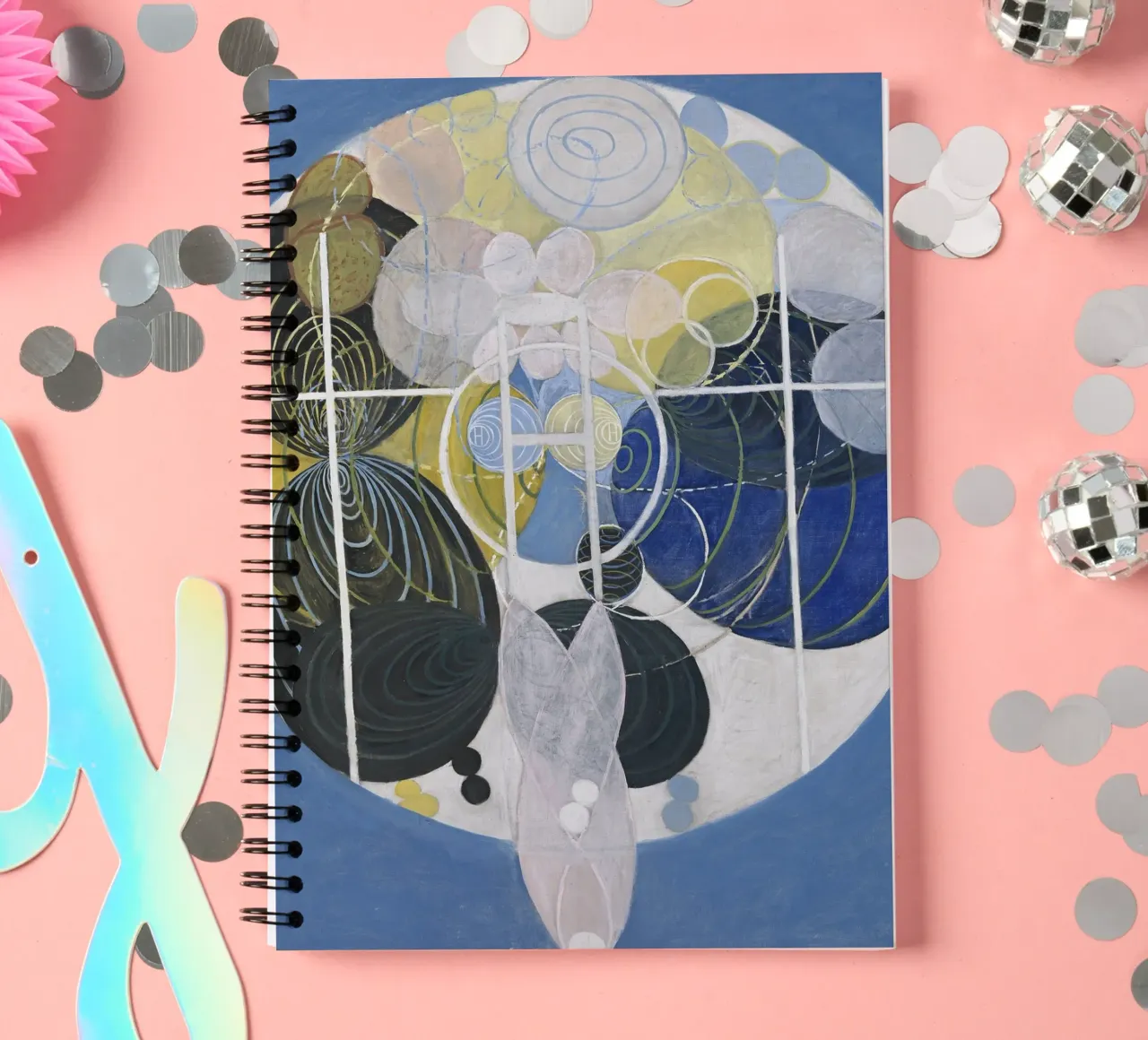 Hilma af Klint The Large Figure Paintings Abstract spiral notebook by homdeco
