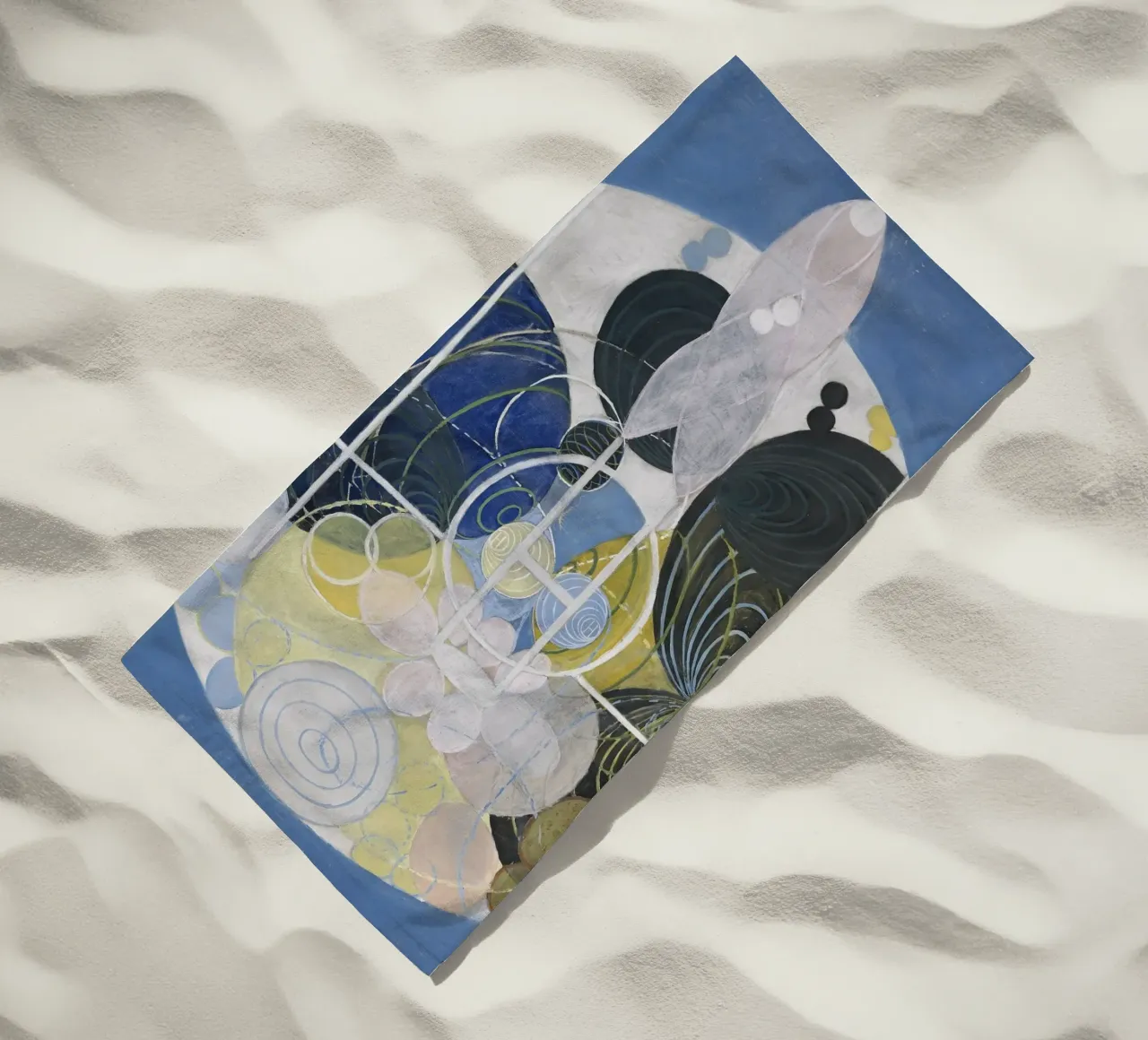 Hilma af Klint The Large Figure Paintings Abstract beach towel by homdeco