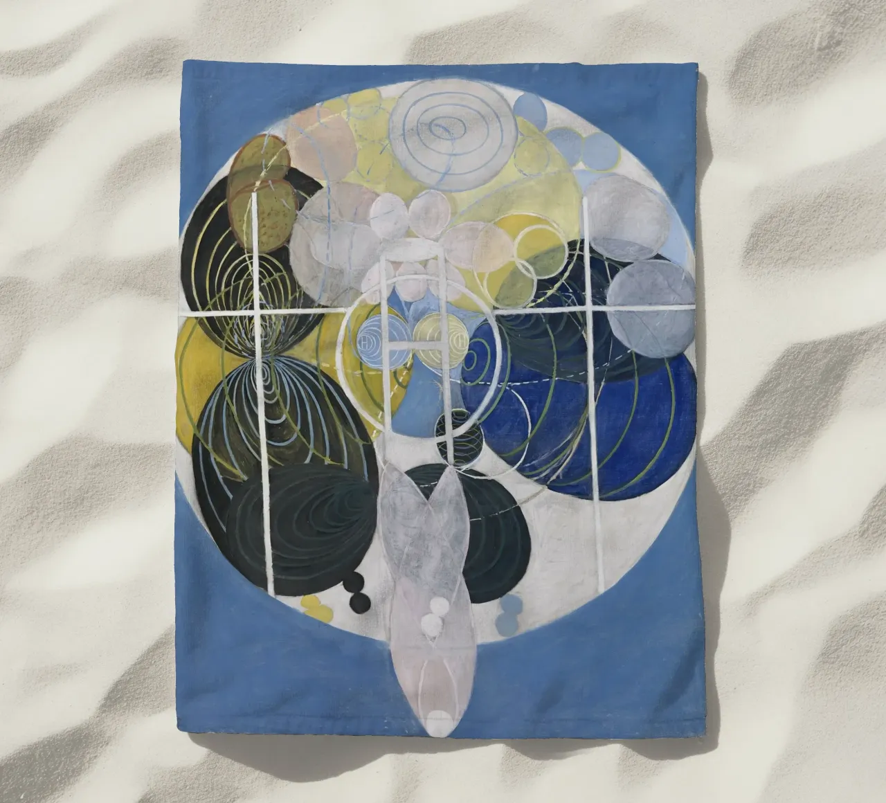Hilma af Klint The Large Figure Paintings Abstract beach towel by homdeco