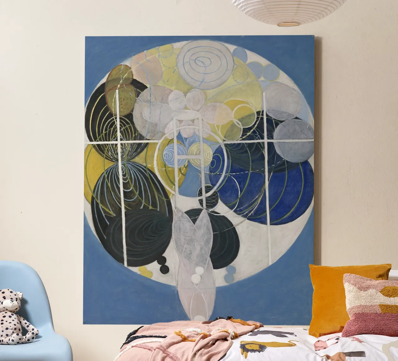 Hilma af Klint The Large Figure Paintings Abstract canvas with Floater frame by homdeco