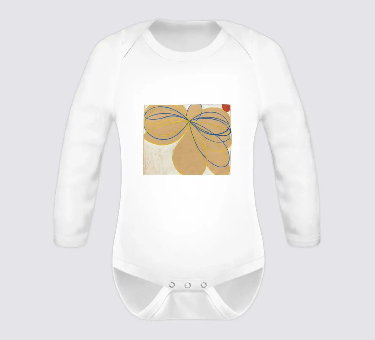 Hilma af Klint Der siebenzackige Stern Abstrakt Langarm Babybody von homdeco