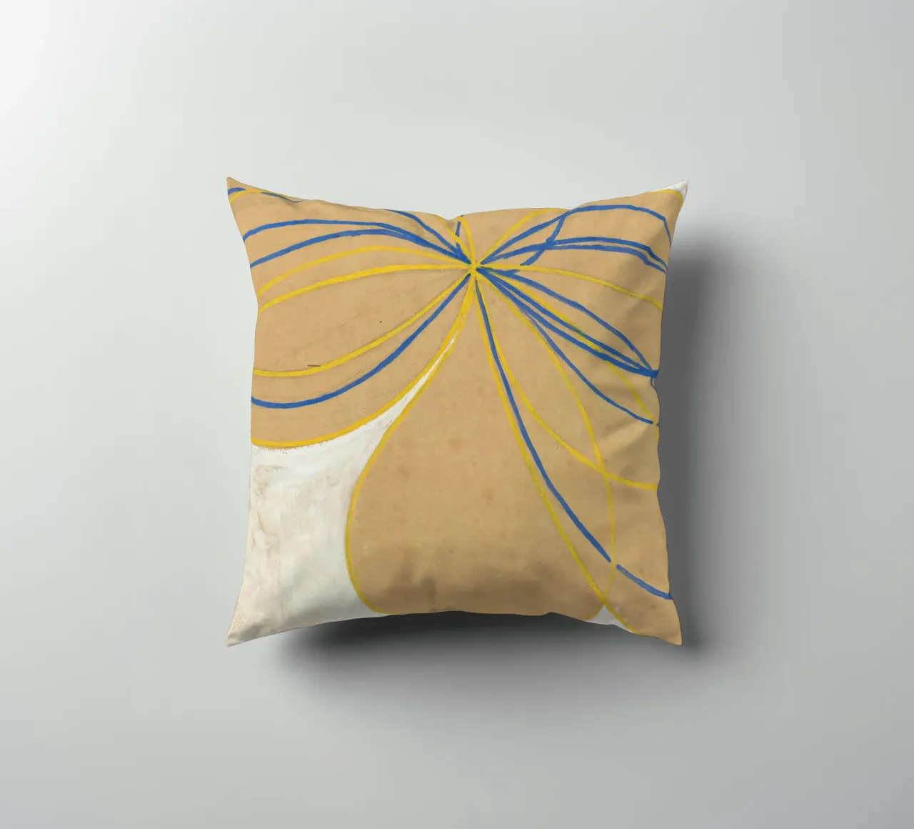 Hilma af Klint La stella a sette punte Astratto cuscino da homdeco