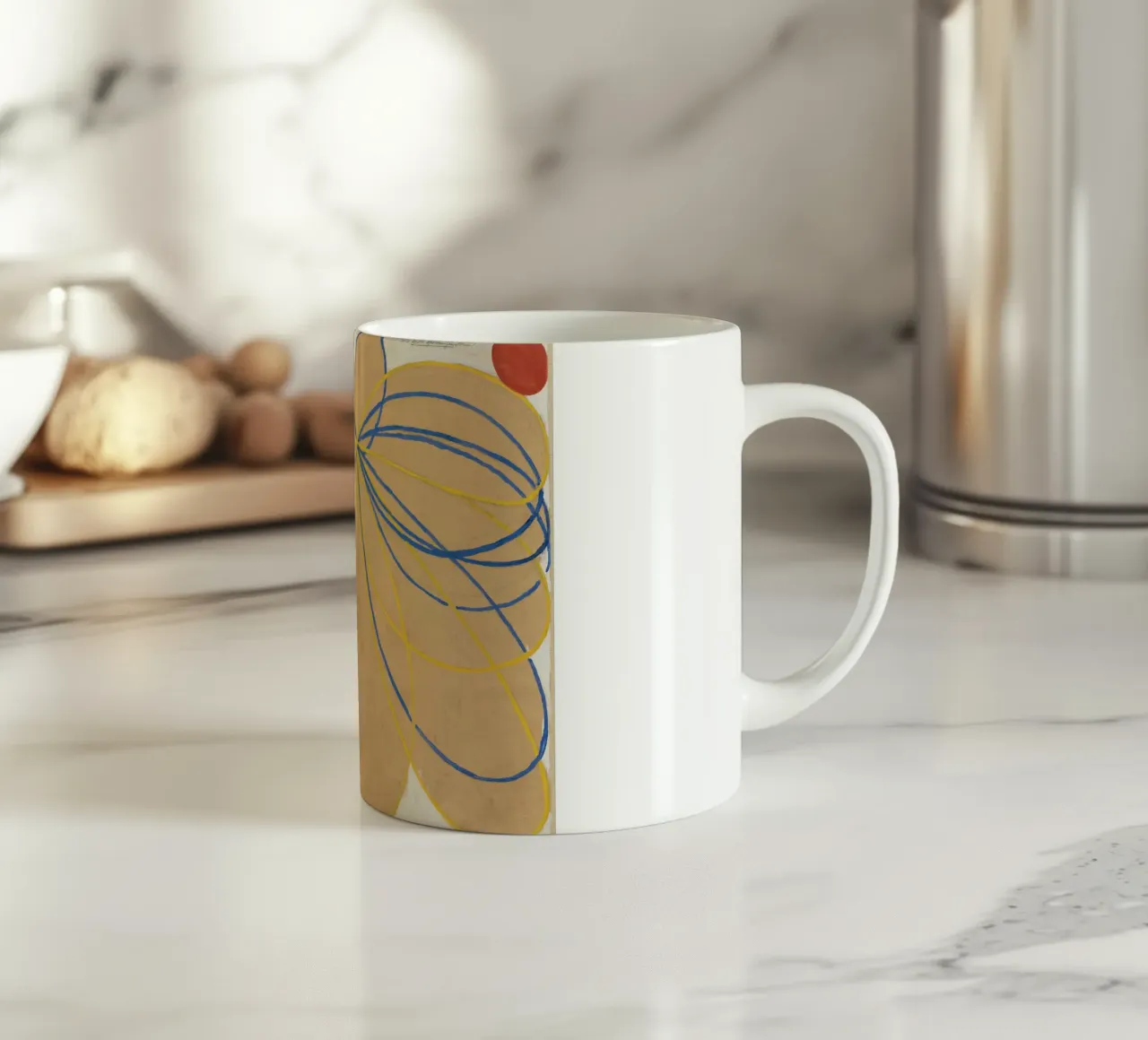 Hilma af Klint La stella a sette punte Astratto tazza in ceramica da homdeco