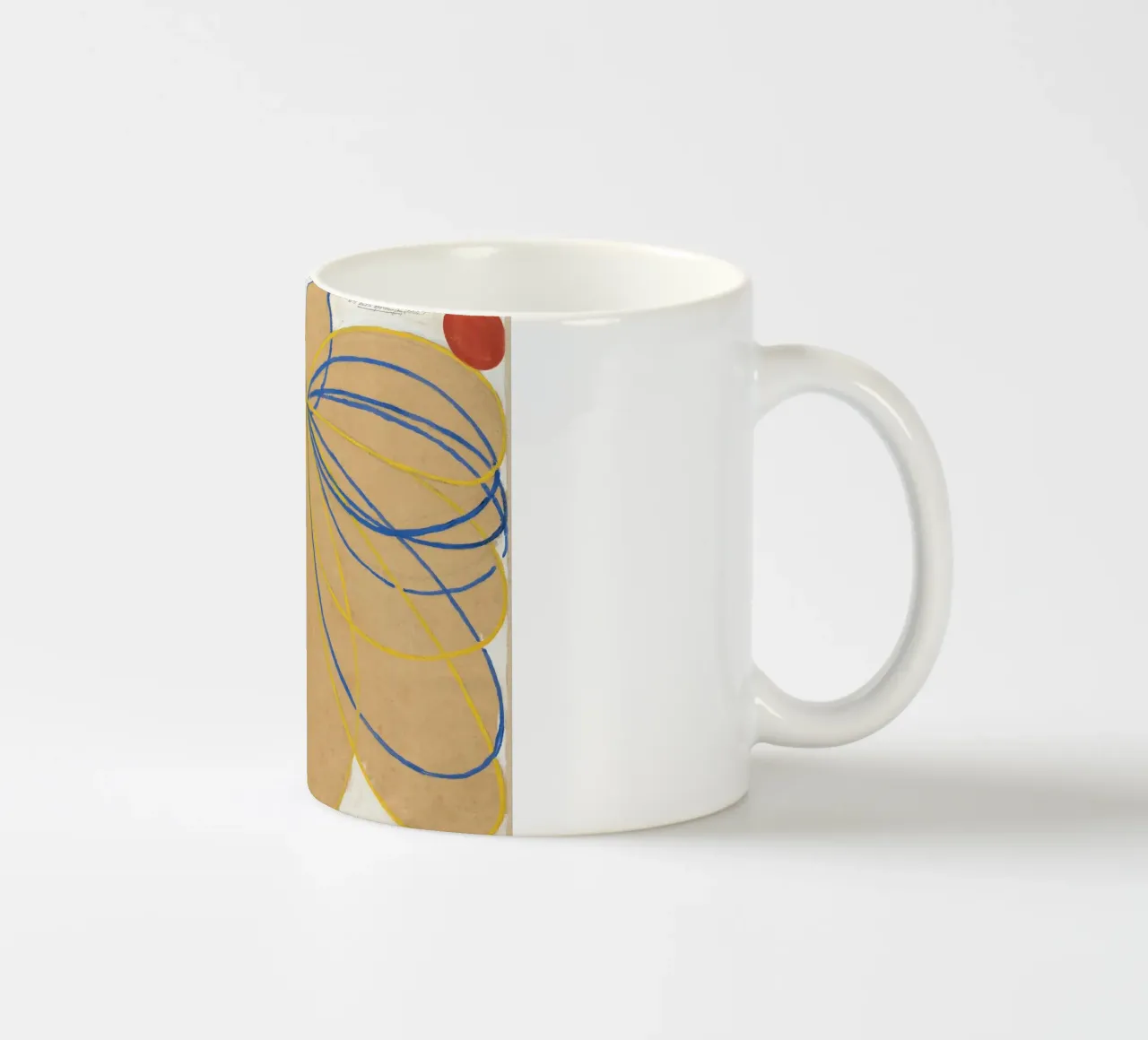 Hilma af Klint La stella a sette punte Astratto tazza in ceramica da homdeco