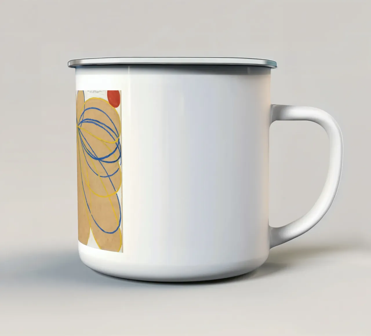 Hilma af Klint La stella a sette punte Astratto tazza in smalto da homdeco
