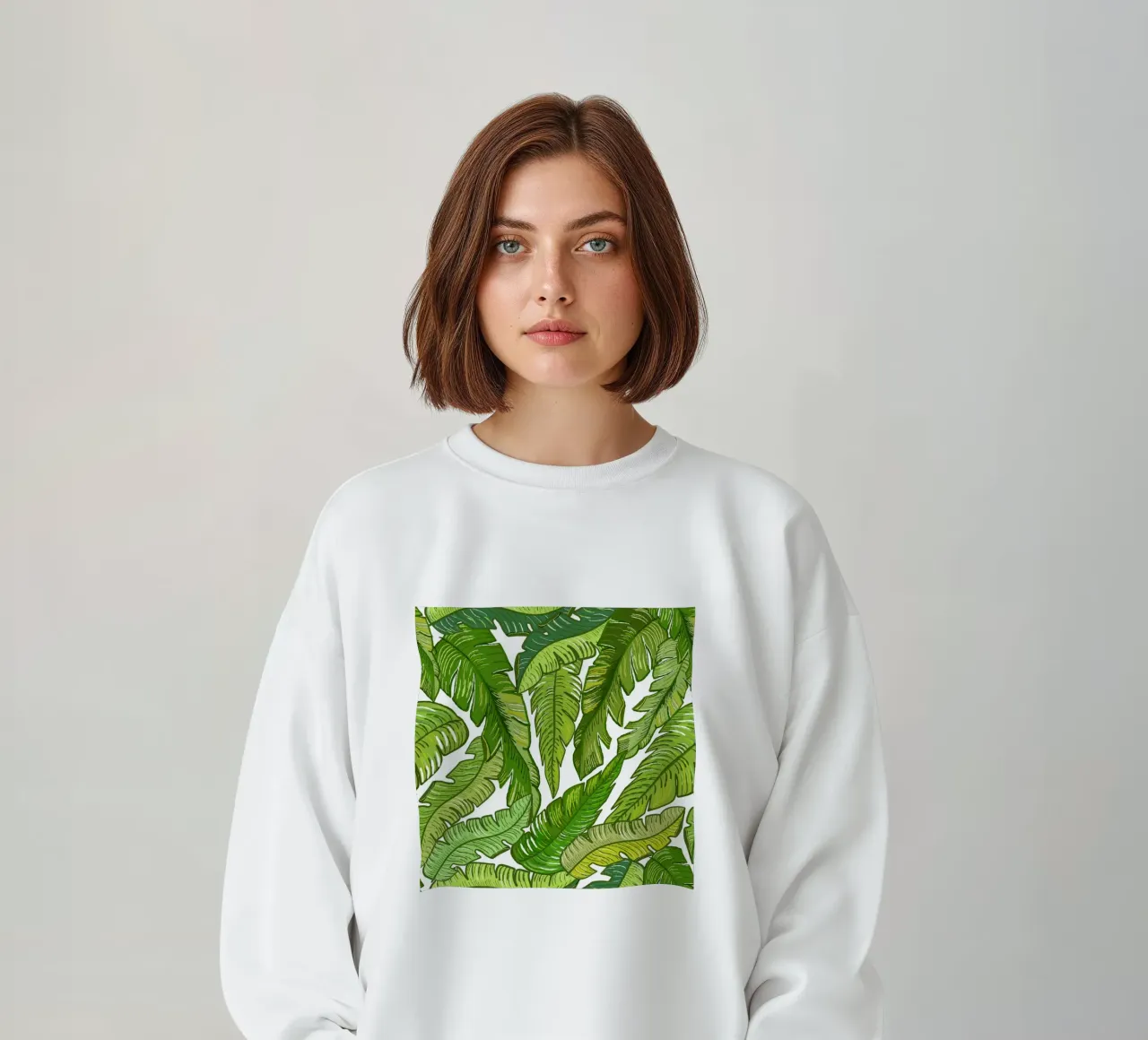 Foglie di banano tropicali felpa da gulsengunel