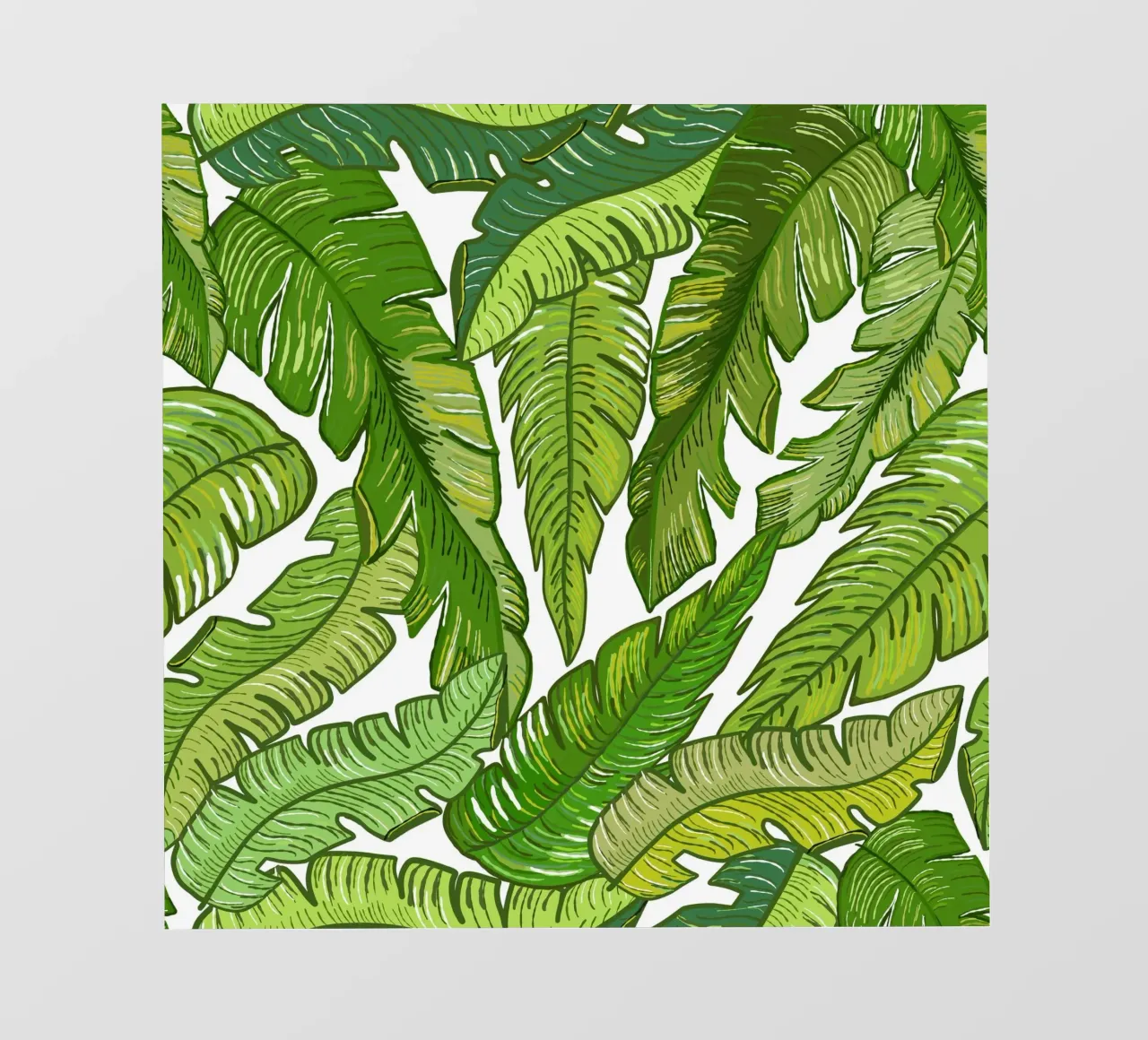 Tropical banana leaves pvc cover by gulsengunel