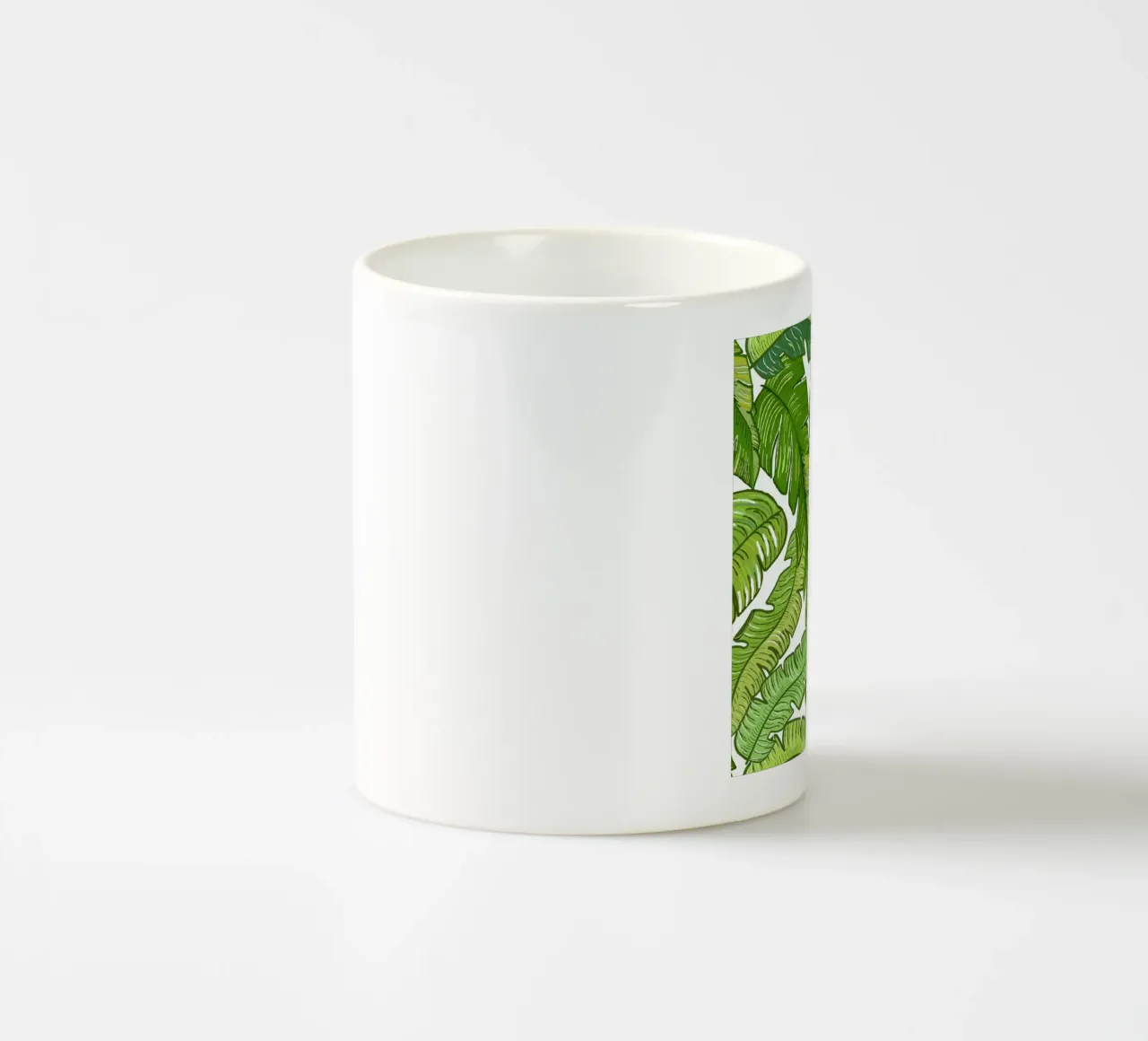 Foglie di banano tropicali tazza in ceramica da gulsengunel