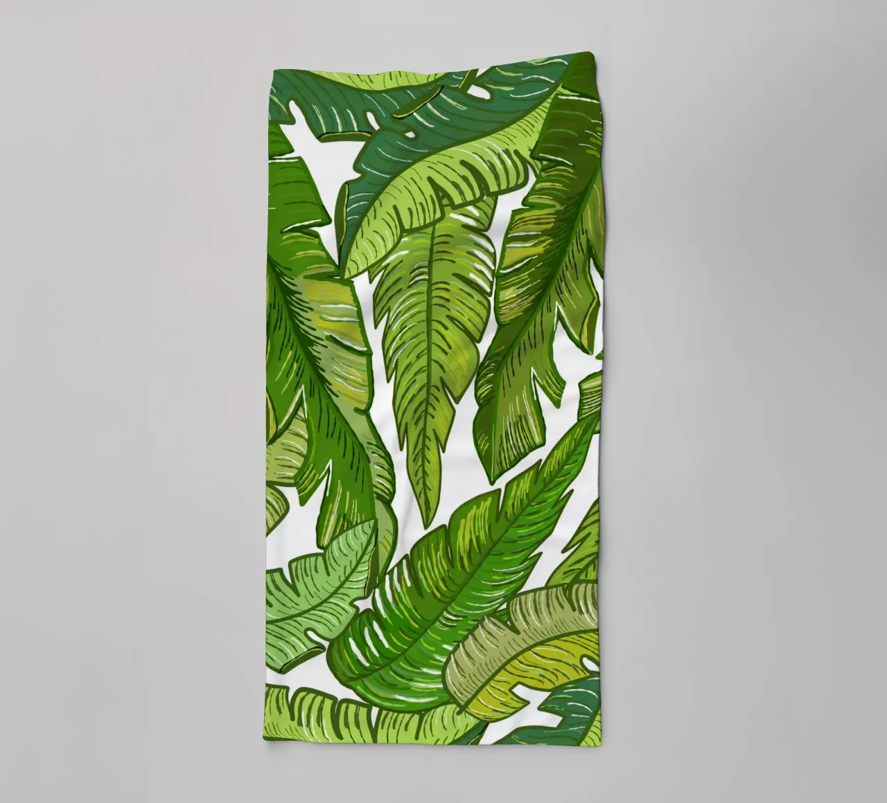 Tropical banana leaves towel by gulsengunel