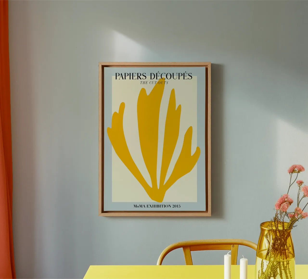 Matisse Cut-Outs MoMA Tentoonstelling 2015 Abstracte Print canvas met Baklijst van homdeco