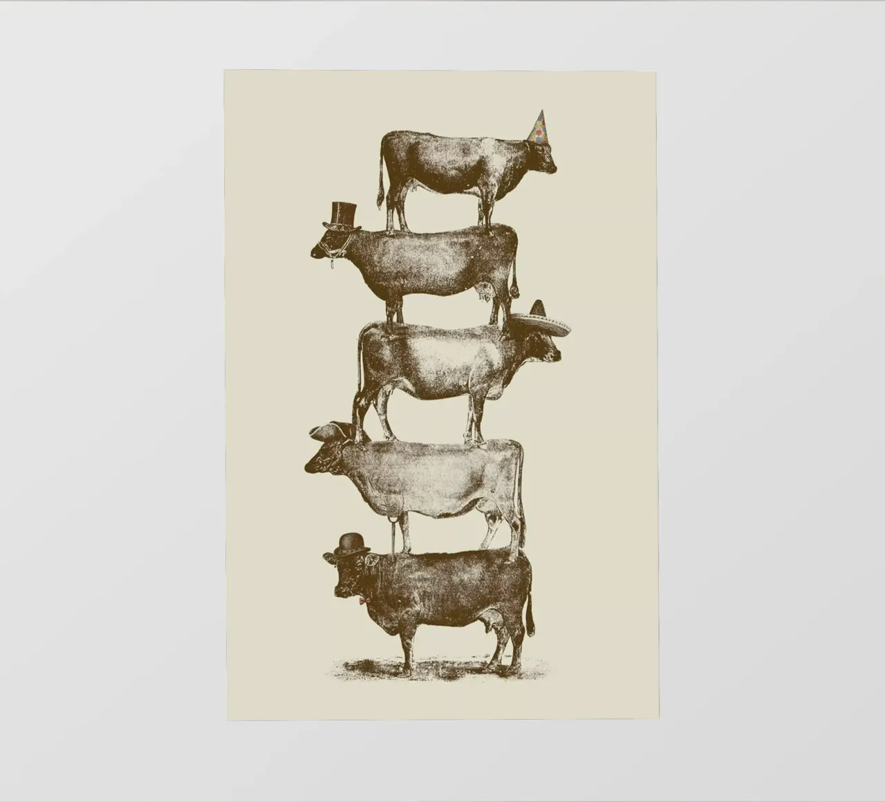 Cow Cow Nuts telo in pvc da Florent Bodart