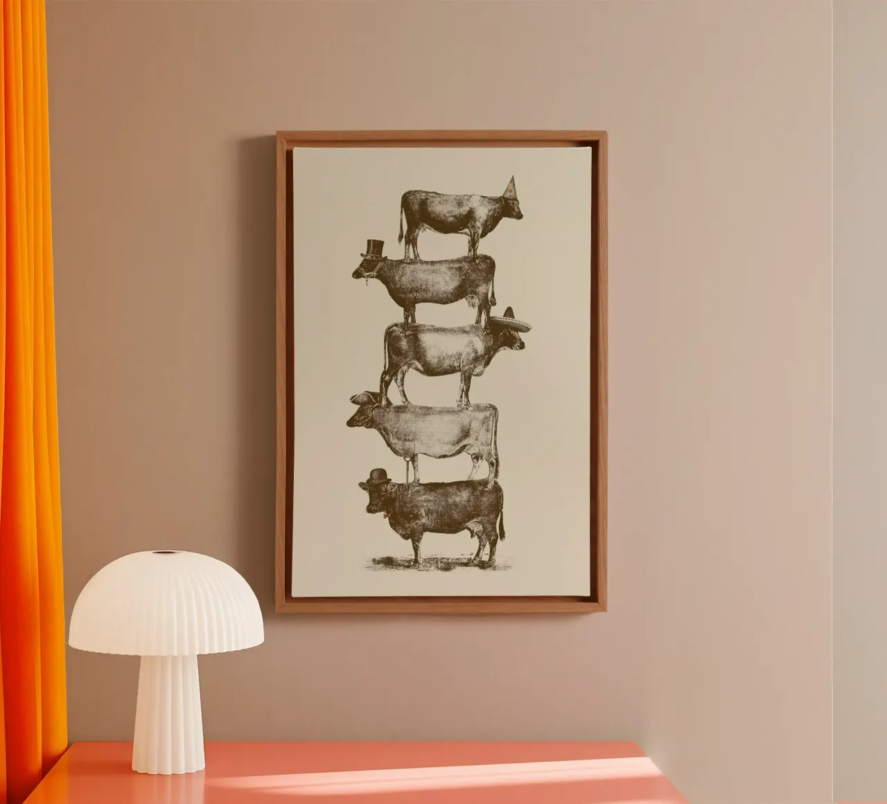 Cow Cow Nuts canvas met Baklijst van Florent Bodart