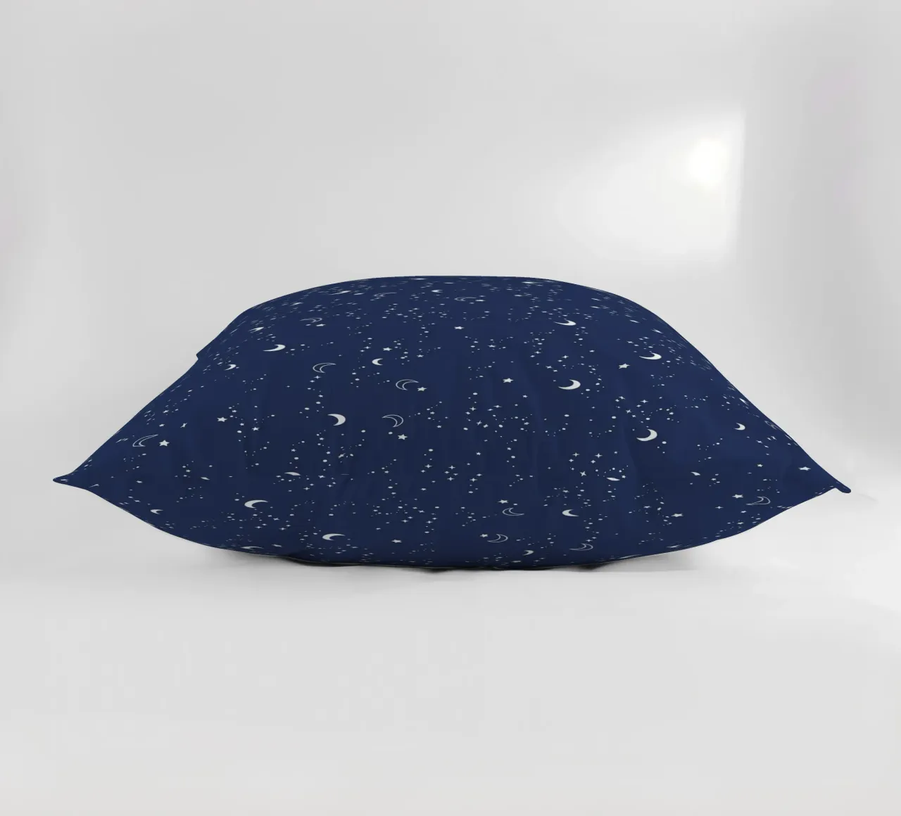 Stars and moon night navy background decorative cushion by gulsengunel