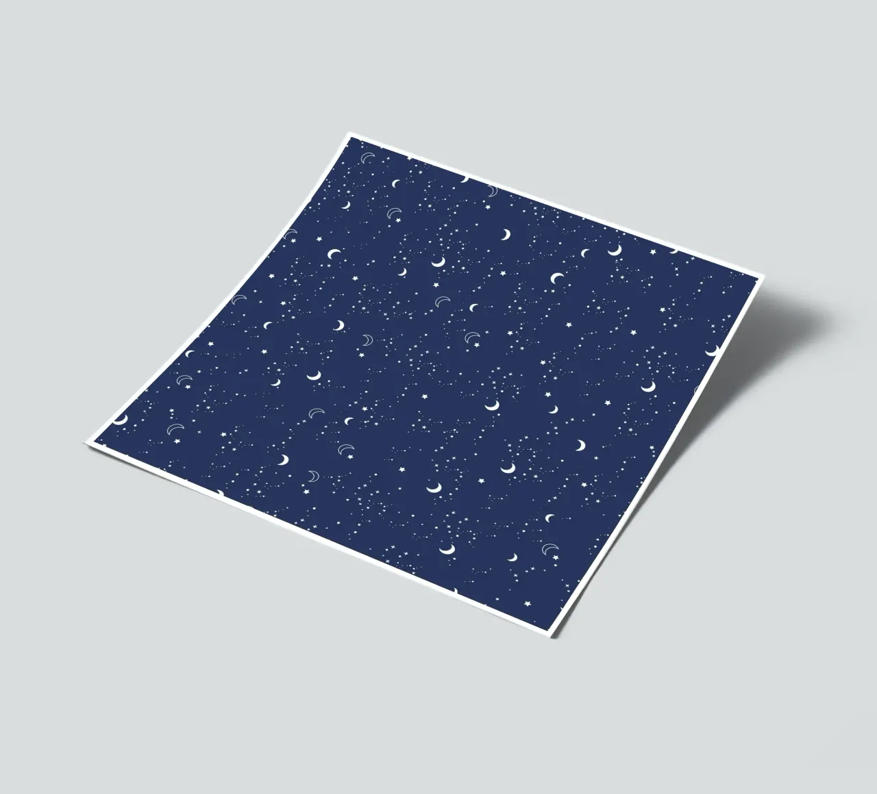 Stars and moon night navy background sticker sheet by gulsengunel